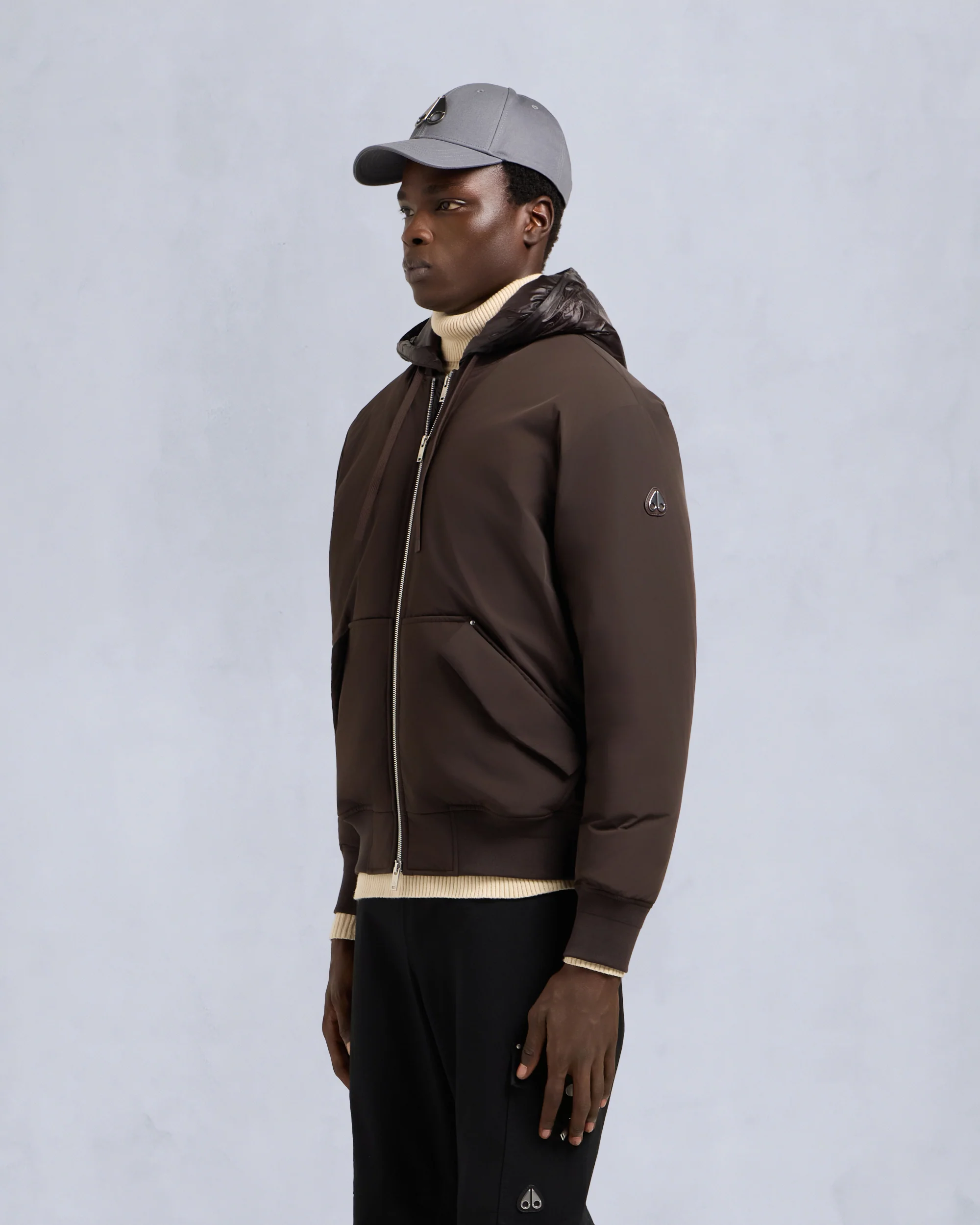 BRIXTON BOMBER JACKET-ESPRESSO - Image 2