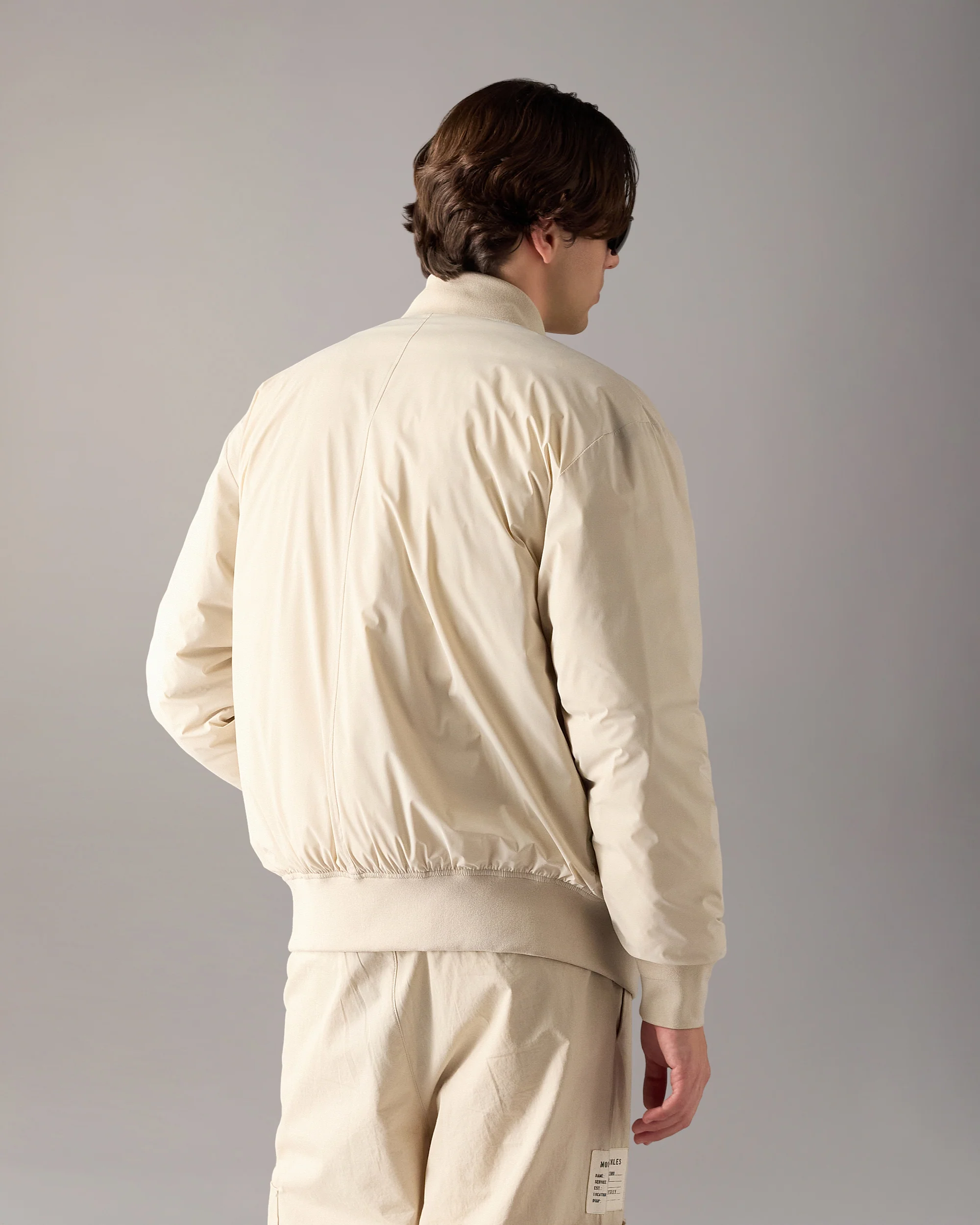 BRIXTON DOWN BOMBER JACKET-ALABASTER - Image 3