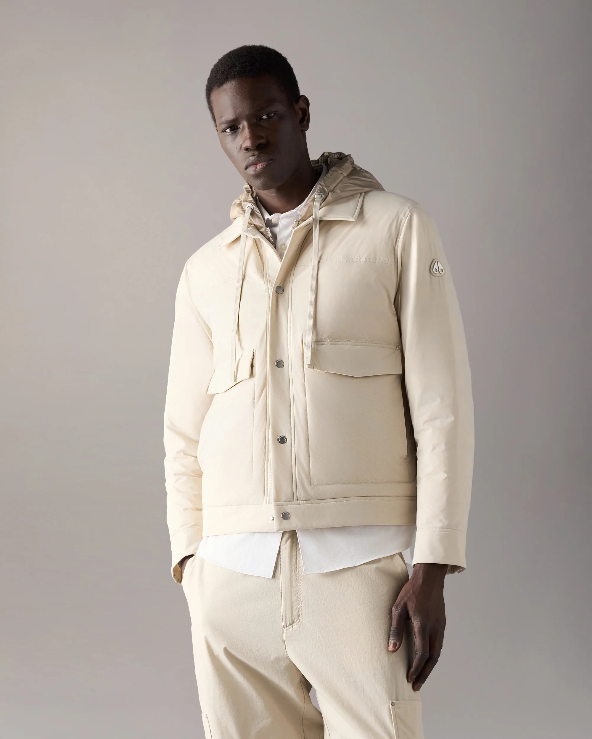 BRIXTON DOWN TRUCKER JACKET-ALABASTER - Image 2
