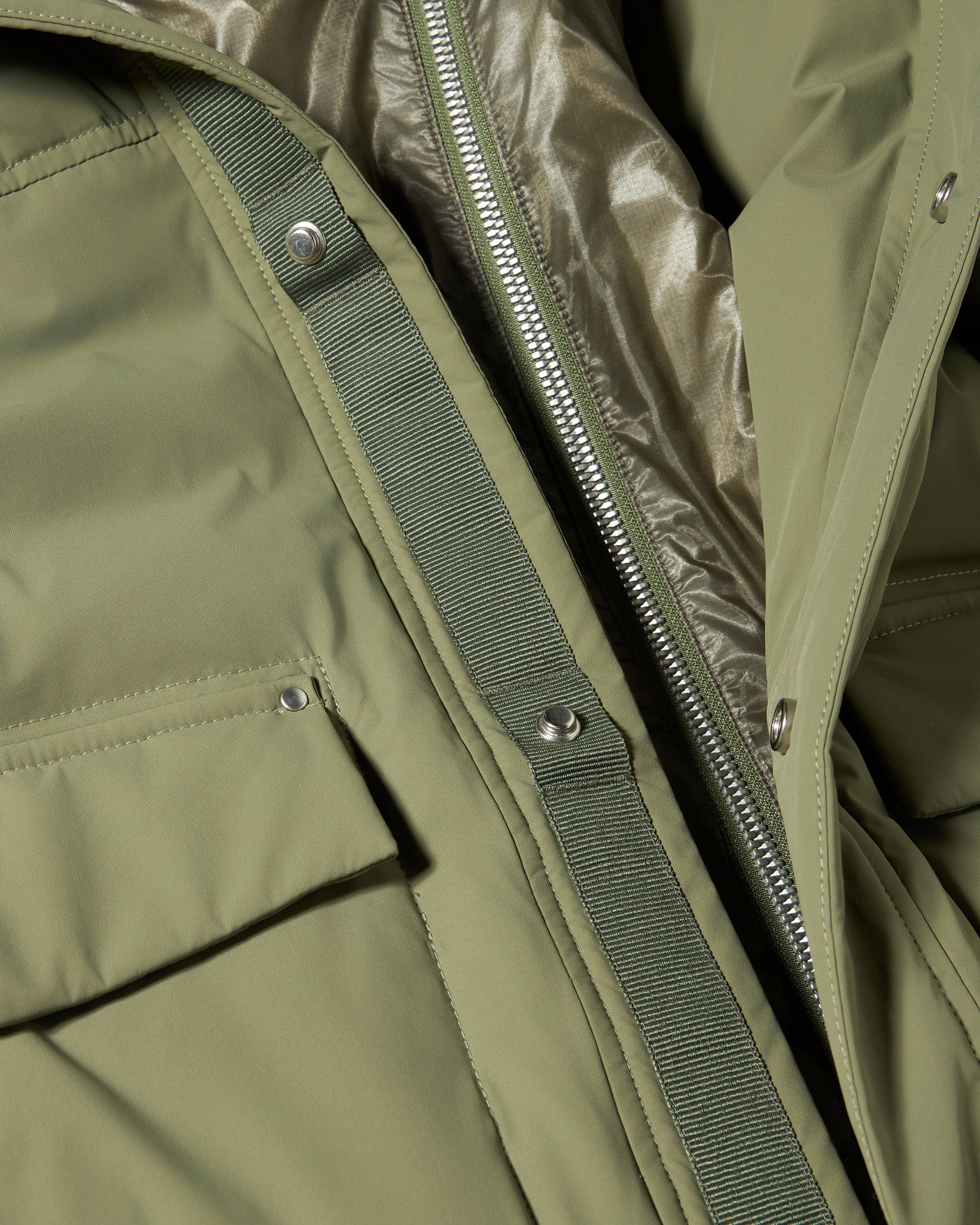 BRIXTON DOWN TRUCKER JACKET-ARTICHOKE - Image 4