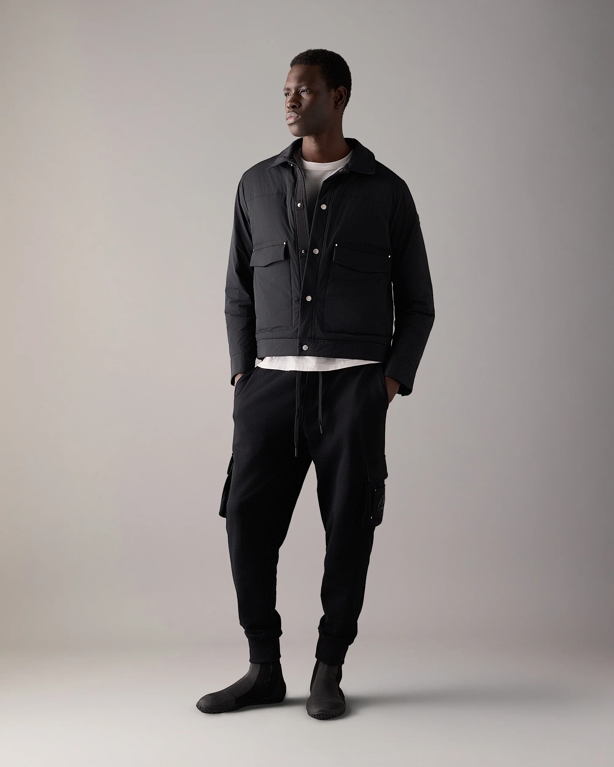 BRIXTON DOWN TRUCKER JACKET-BLACK - Image 5