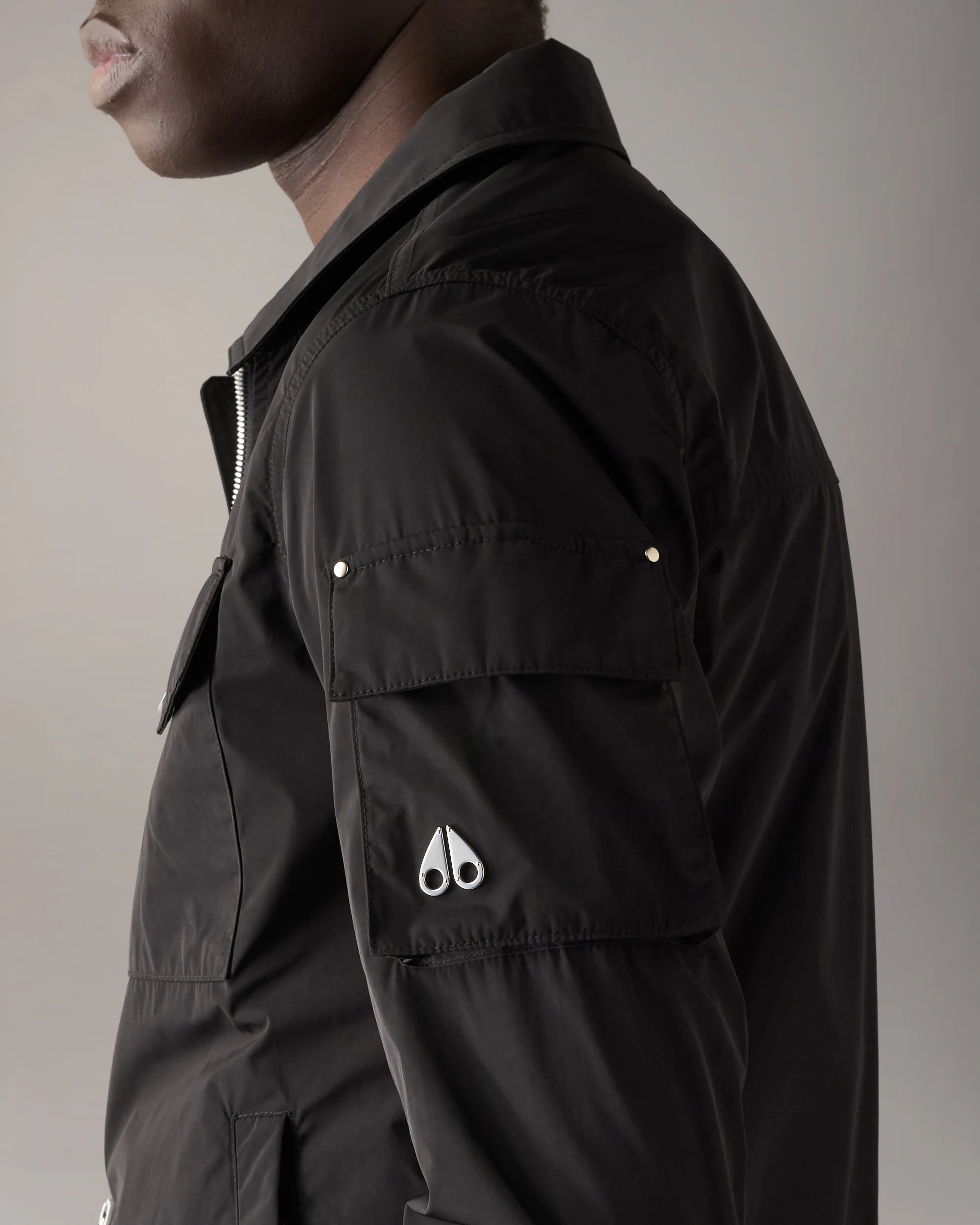 CHARLESBOURG SHIRT JACKET-BLACK - Image 6