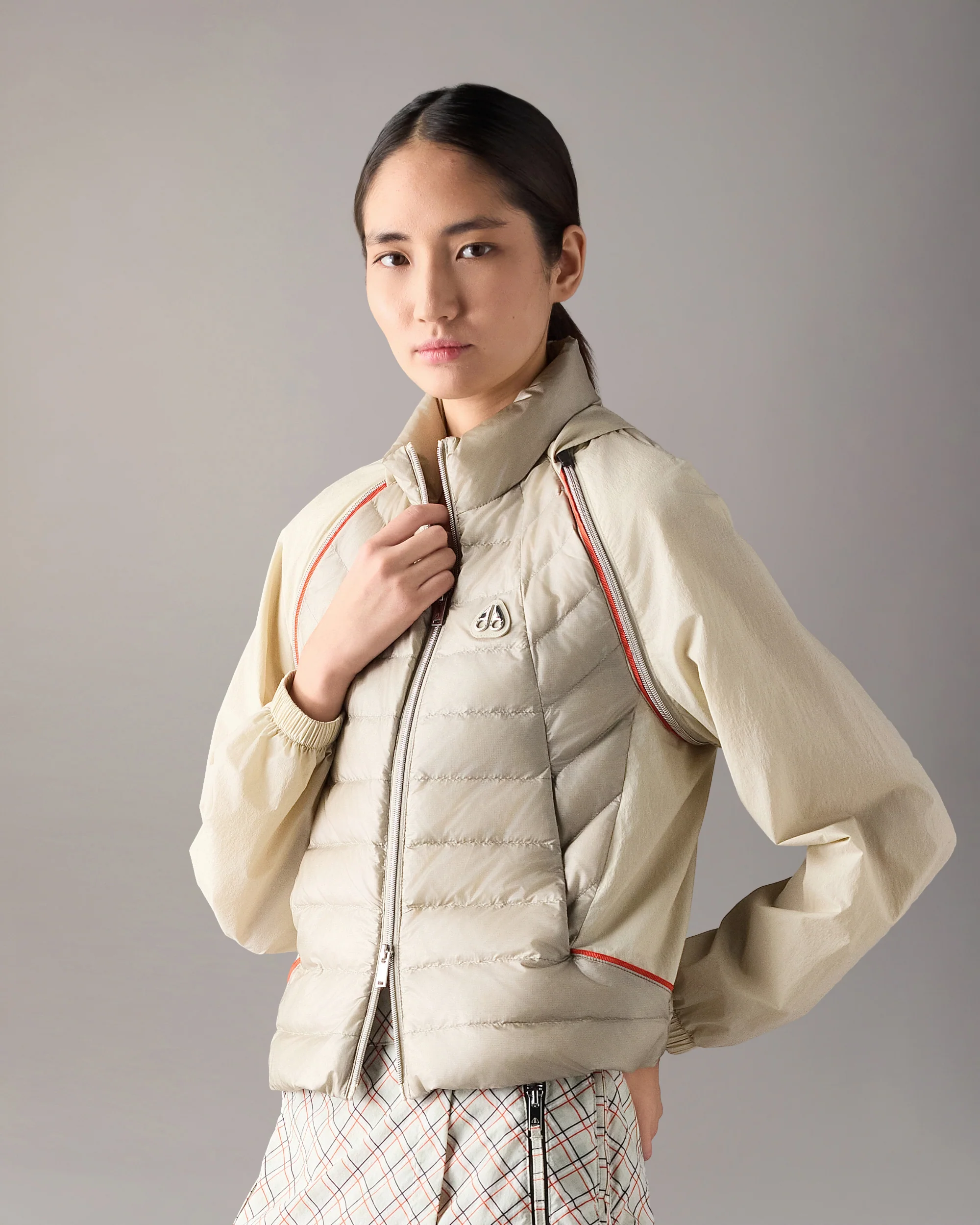 CLOUD WALKER AIR DOWN HYBRID JACKET-ALABASTER - Image 2