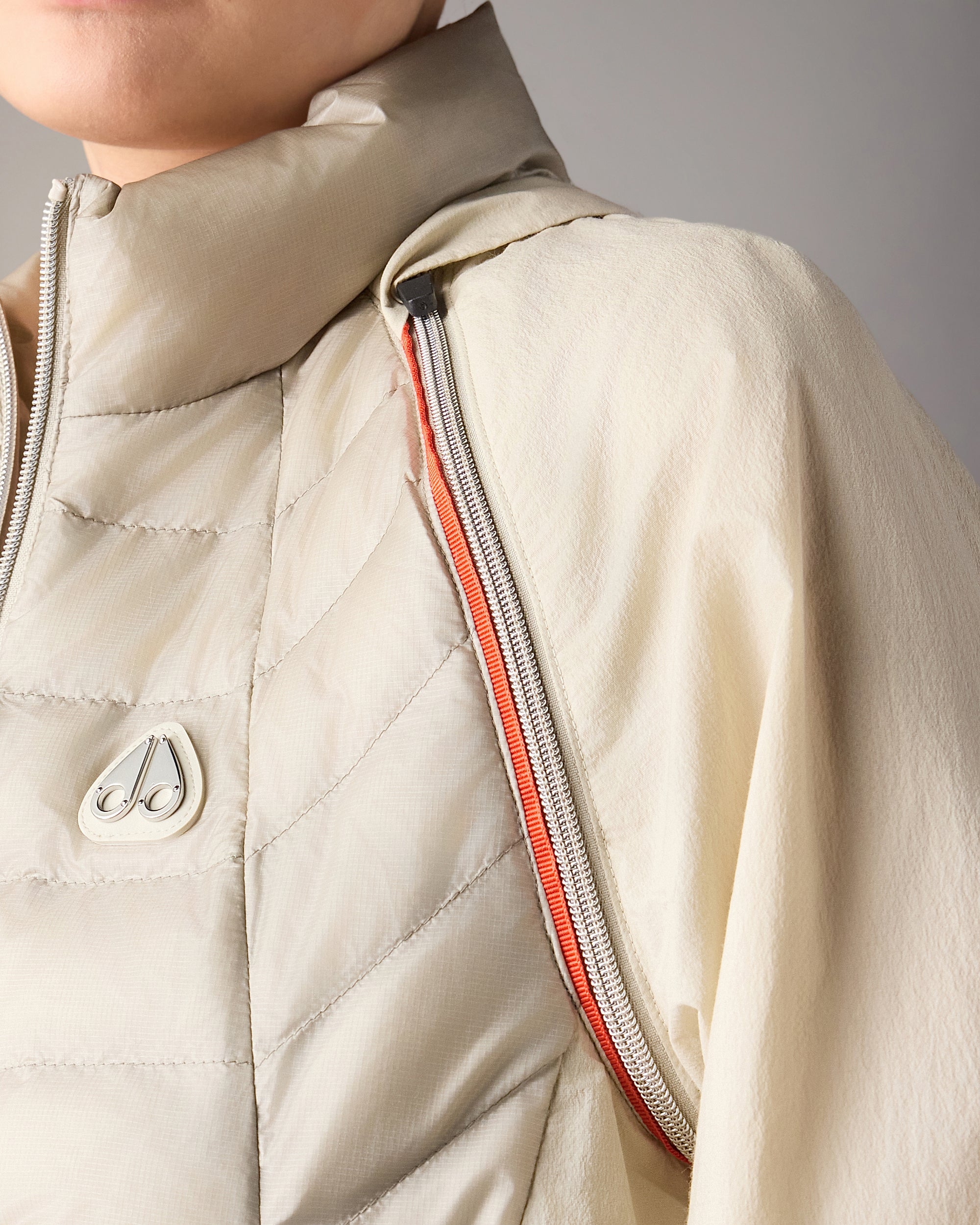 CLOUD WALKER AIR DOWN HYBRID JACKET-ALABASTER - Image 6