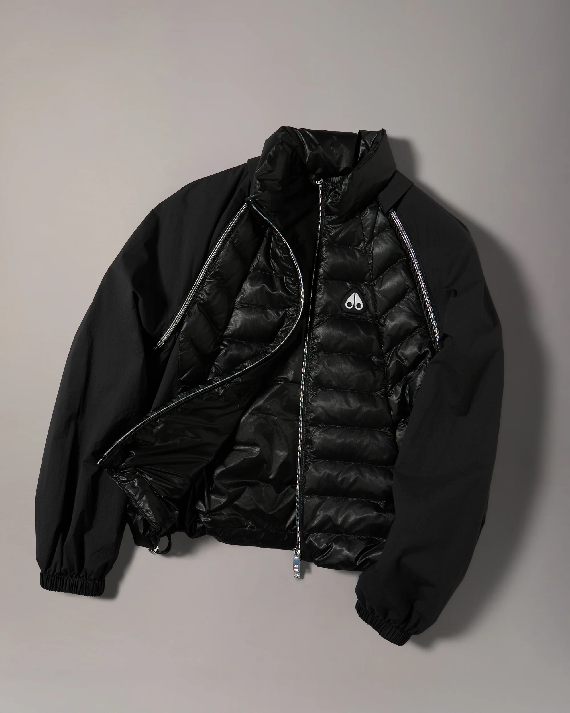 CLOUD WALKER AIR DOWN HYBRID JACKET-BLACK/BLACK - Image 8