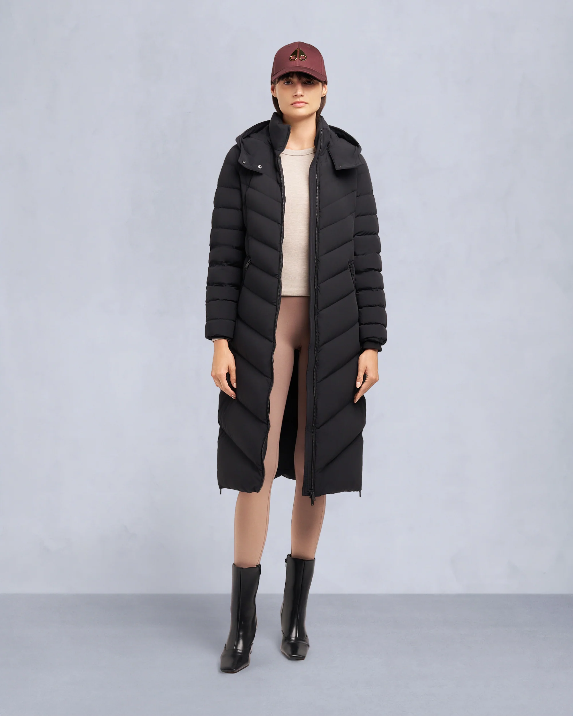 COOPER LAKE SHEARLING TRIM PARKA-BLACK/BLACK - Image 6