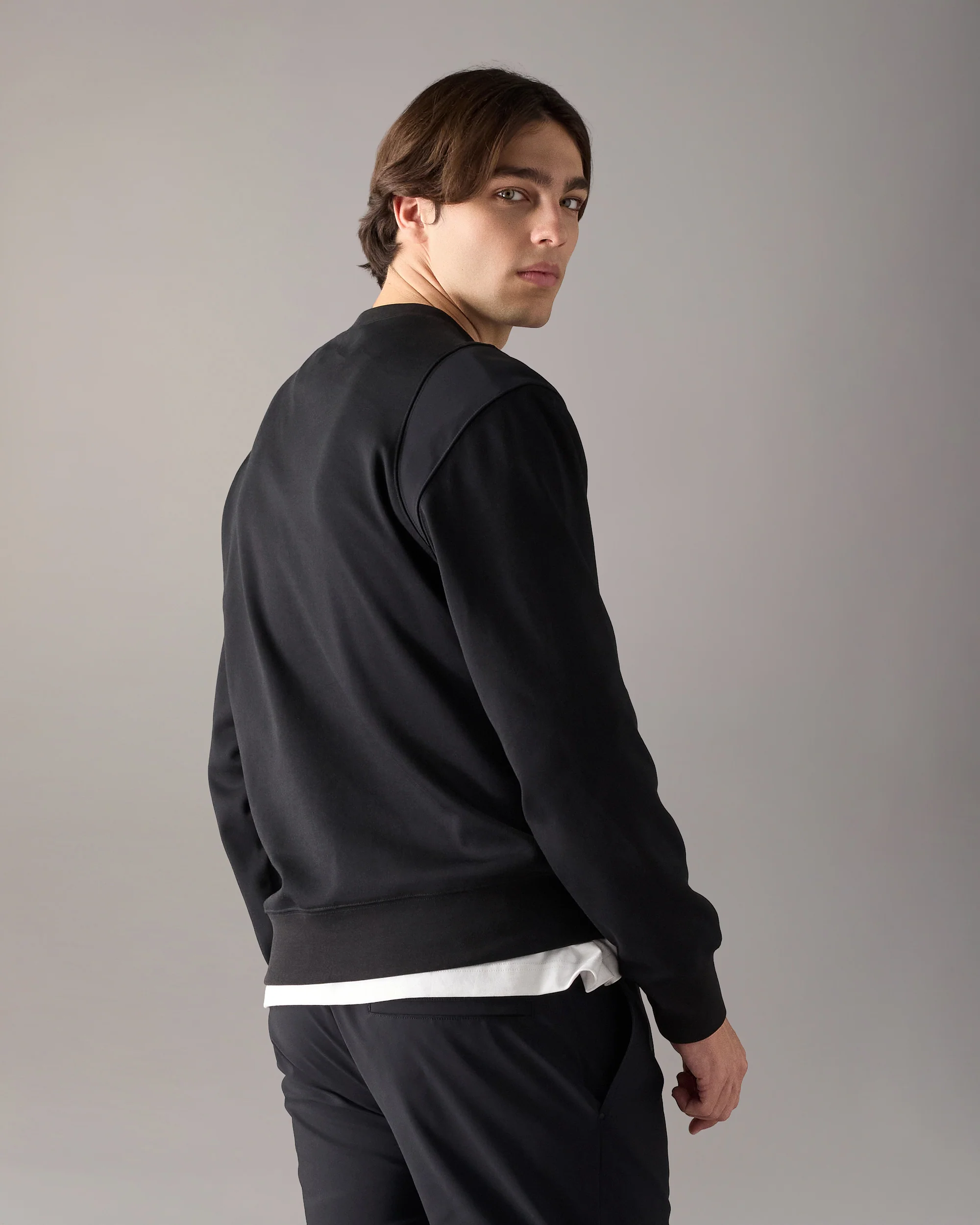 DALON CREWNECK SWEATSHIRT-BLACK - Image 3