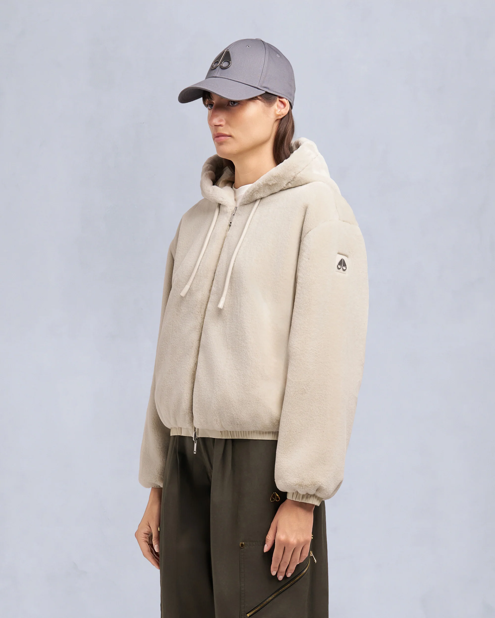 EATON BUNNY REVERSIBLE HOODIE-ALABASTER/ALABASTER - Image 7