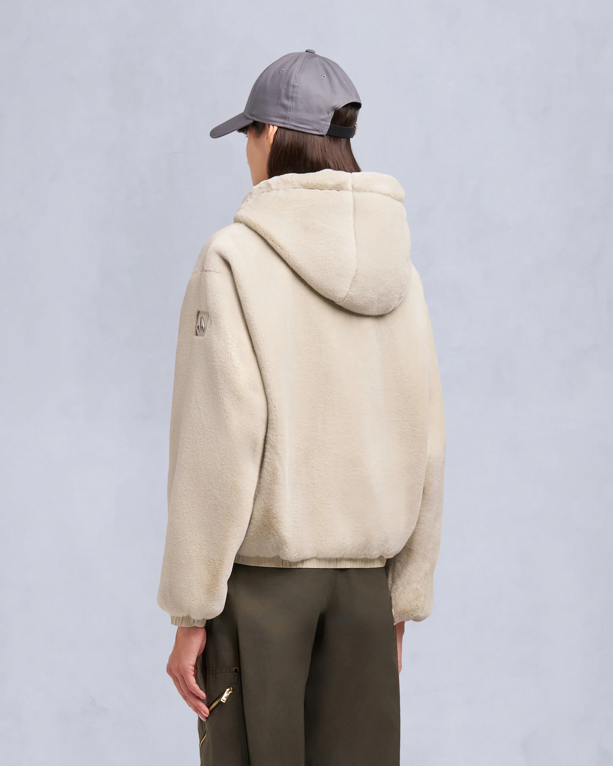 EATON BUNNY REVERSIBLE HOODIE-ALABASTER/ALABASTER - Image 8