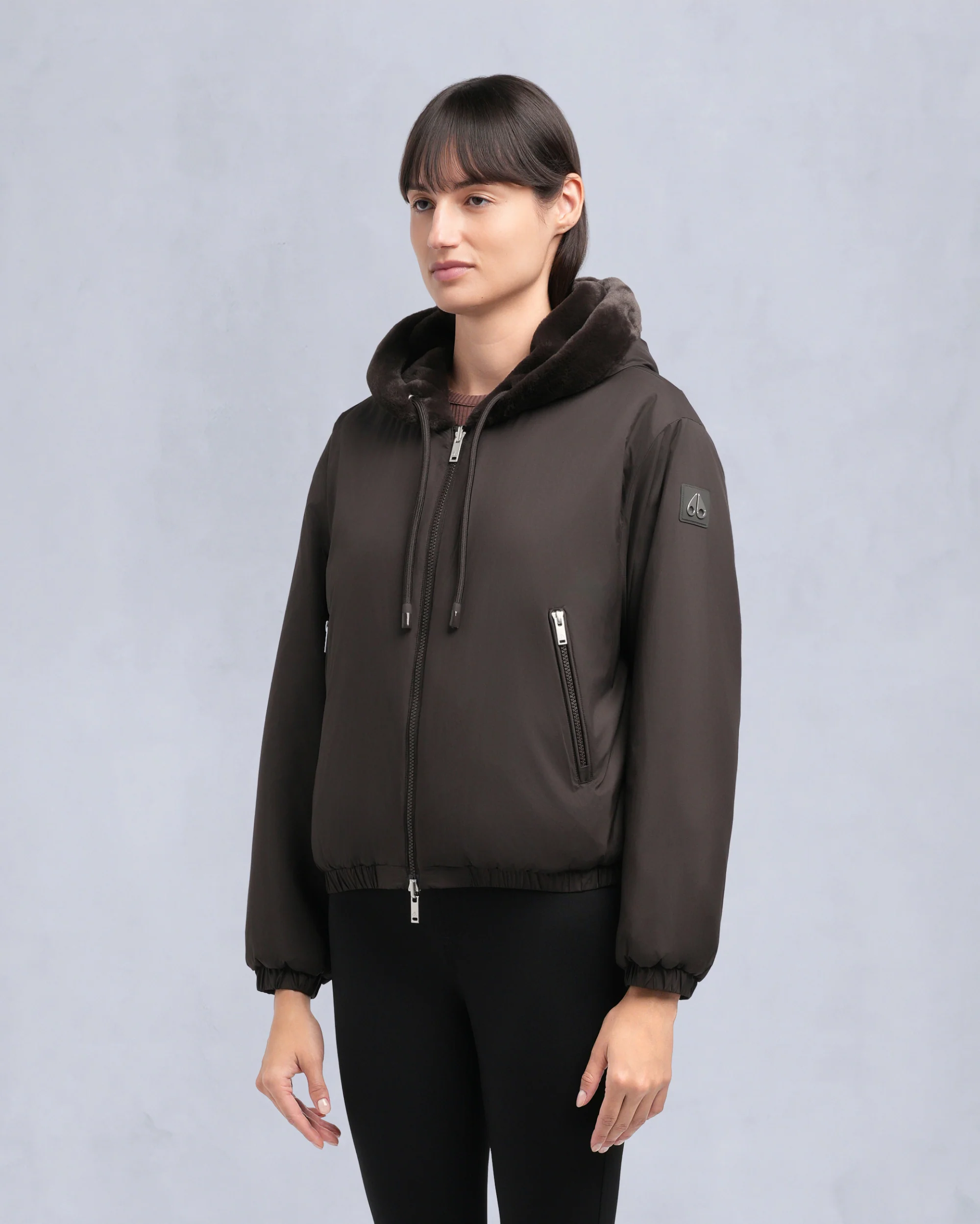 EATON BUNNY REVERSIBLE HOODIE-ESPRESSO/ESPRESSO - Image 2