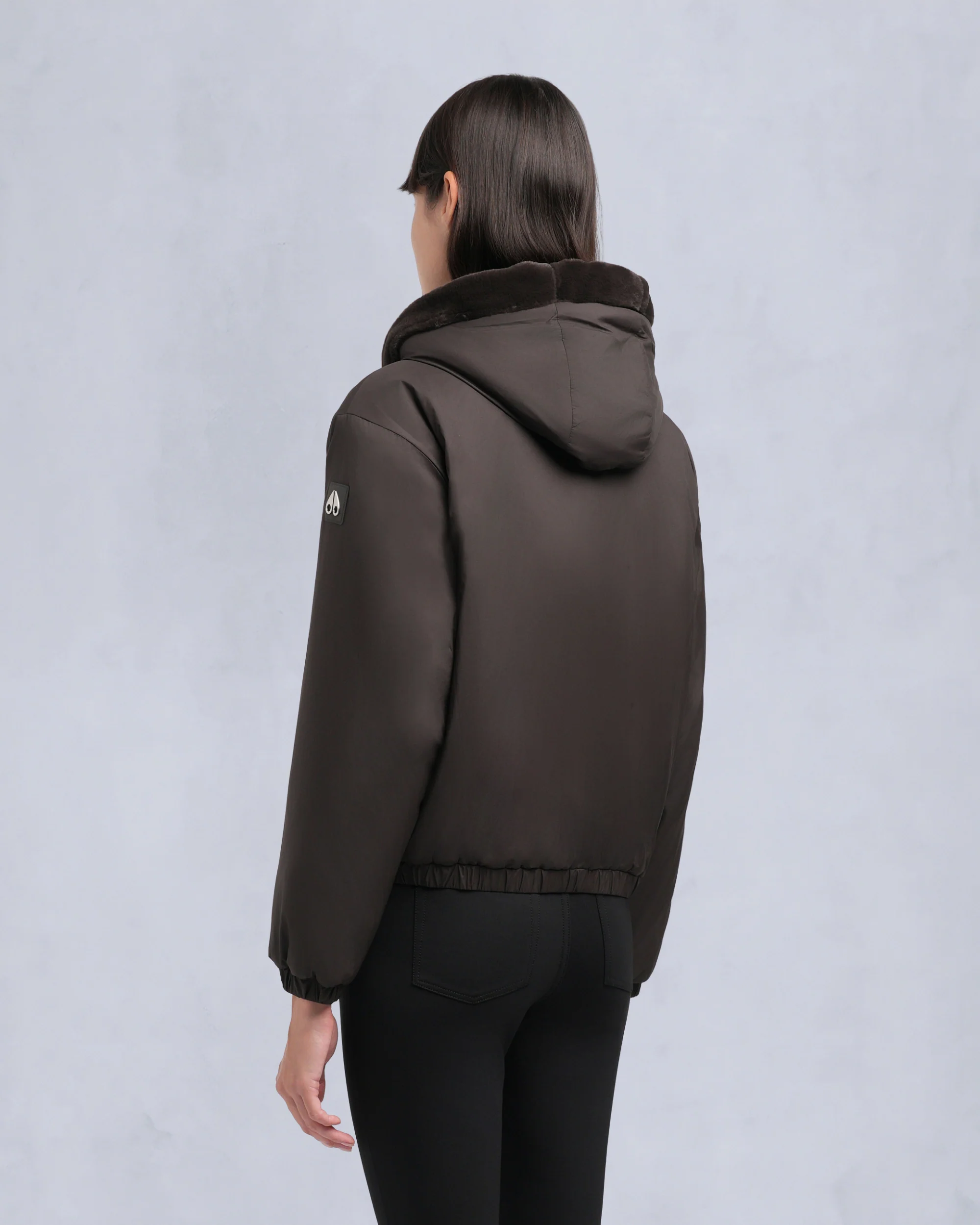 EATON BUNNY REVERSIBLE HOODIE-ESPRESSO/ESPRESSO - Image 3