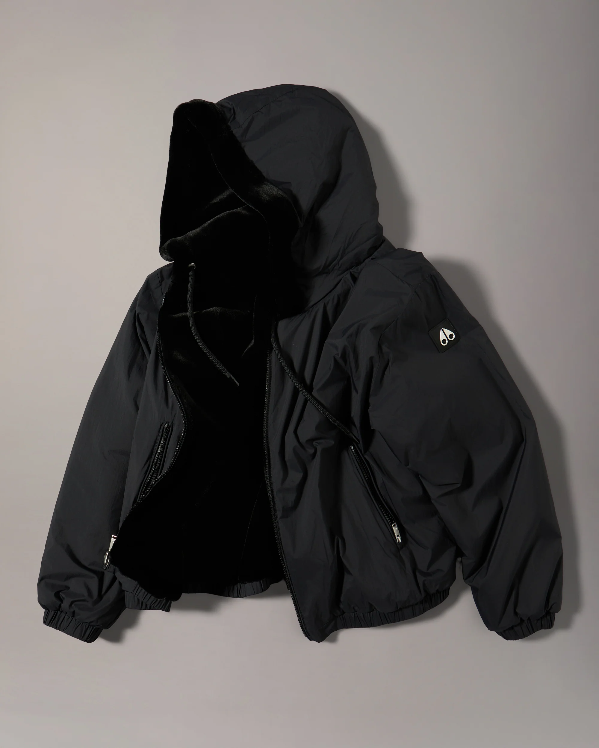 EATON BUNNY REVERSIBLE HOODIE-BLACK/BLACK - Image 8