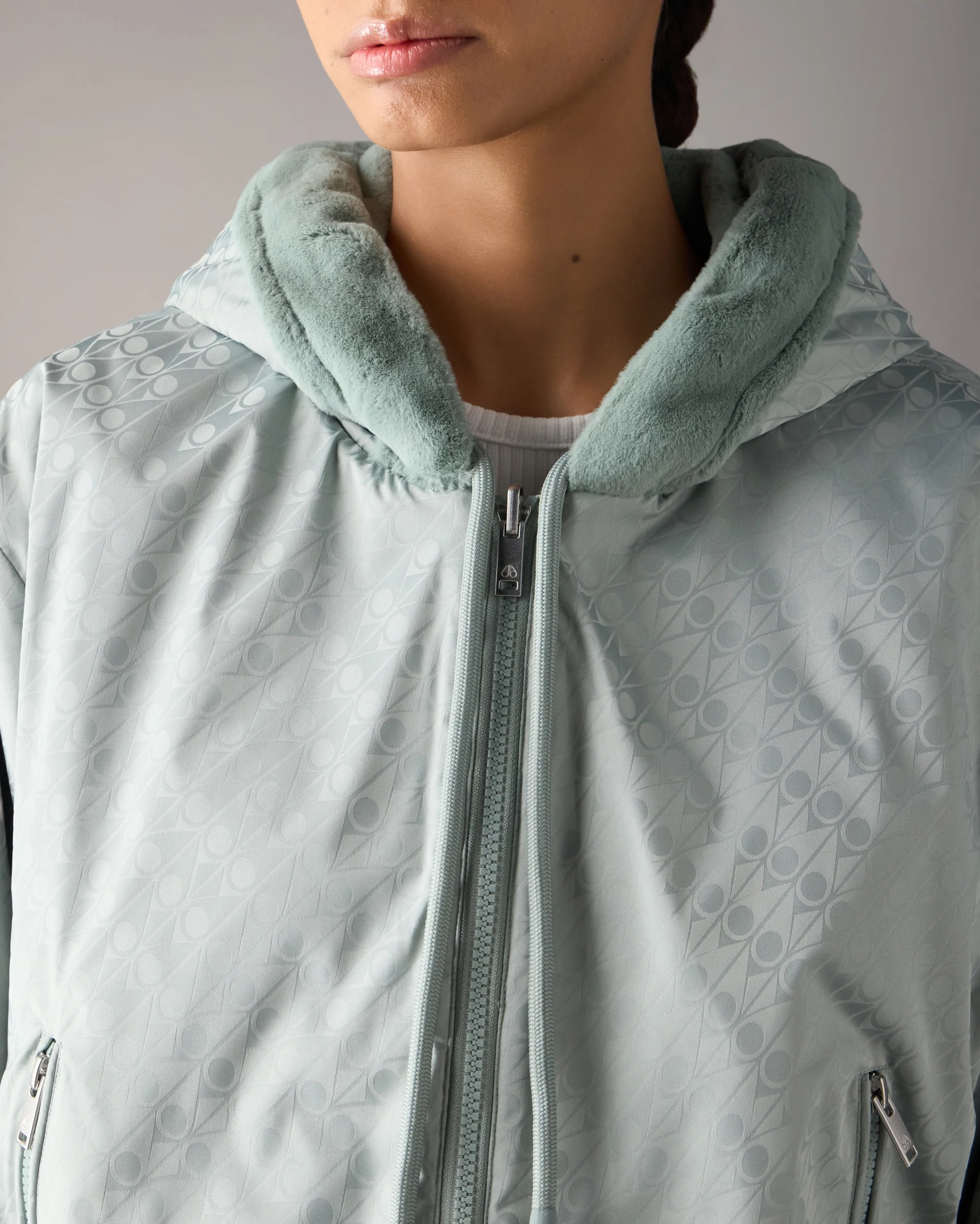 EATON BUNNY REVERSIBLE MONOGRAM HOODIE-DUSTY JADE/DUSTY JADE MONOGRAM - Image 5