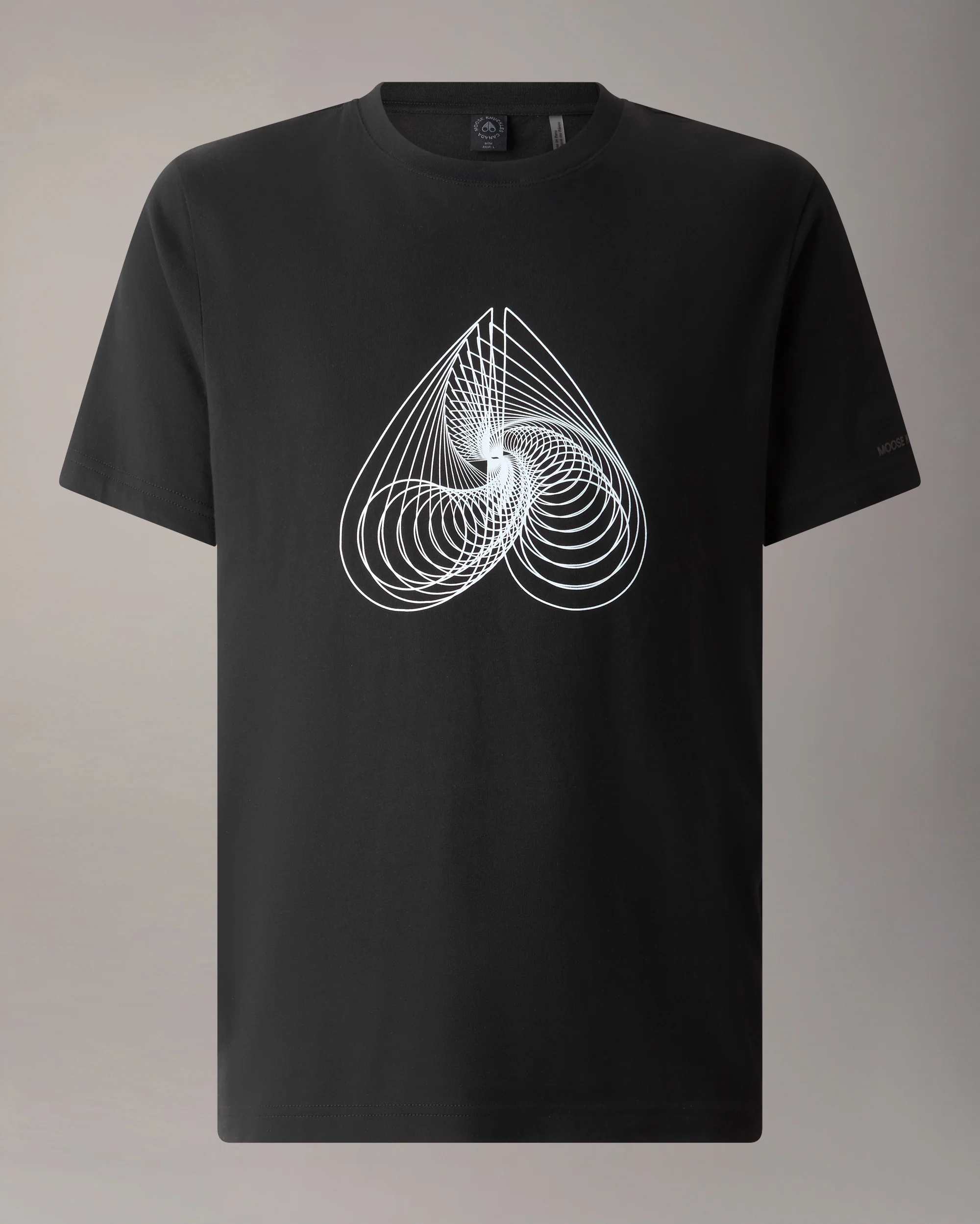 ECLIPSO PIMA COTTON LOGO T-SHIRT-BLACK/WHITE - Image 9