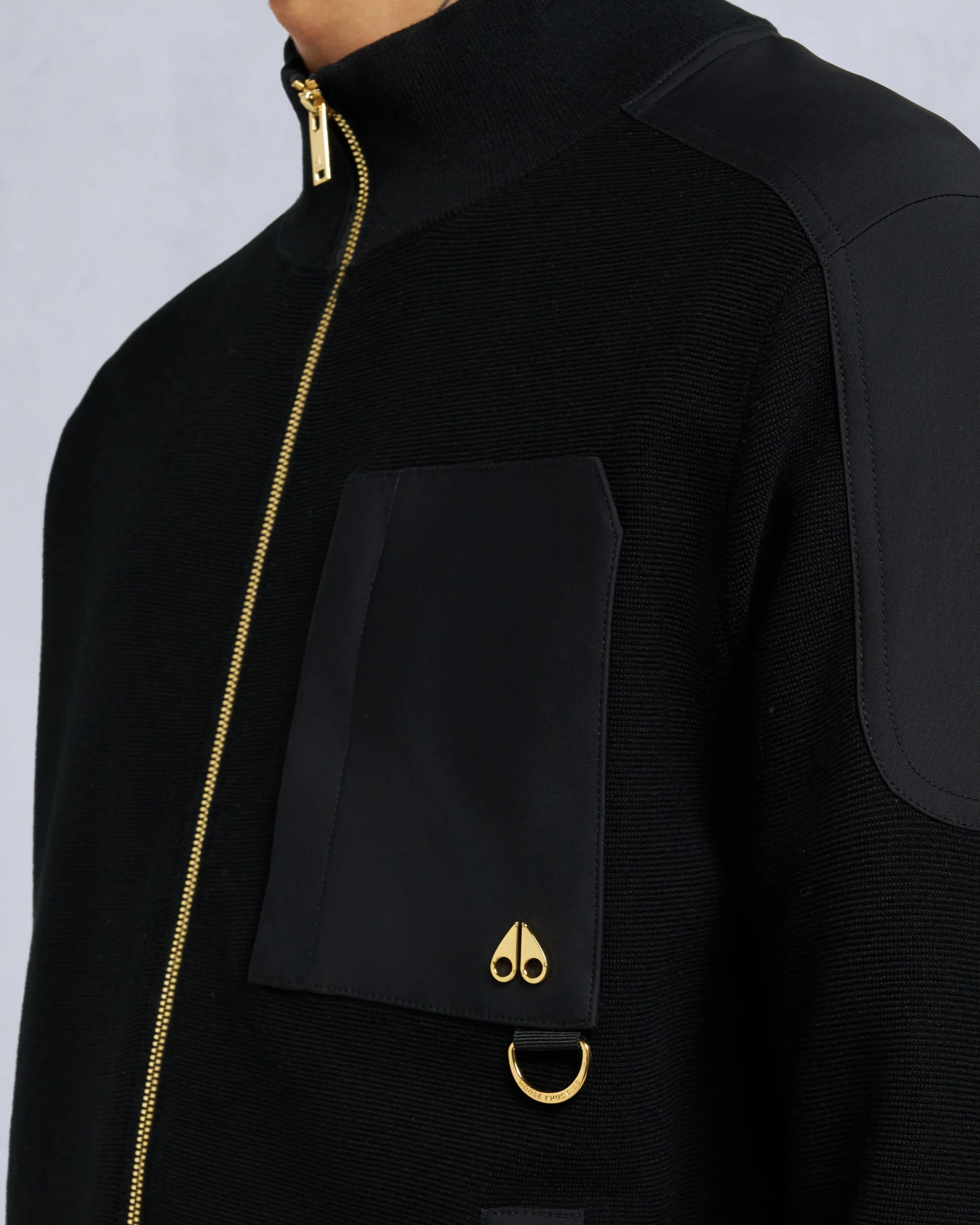 GOLD SERIES ELOWAN FULL-ZIP SWEATER-BLACK - Image 6