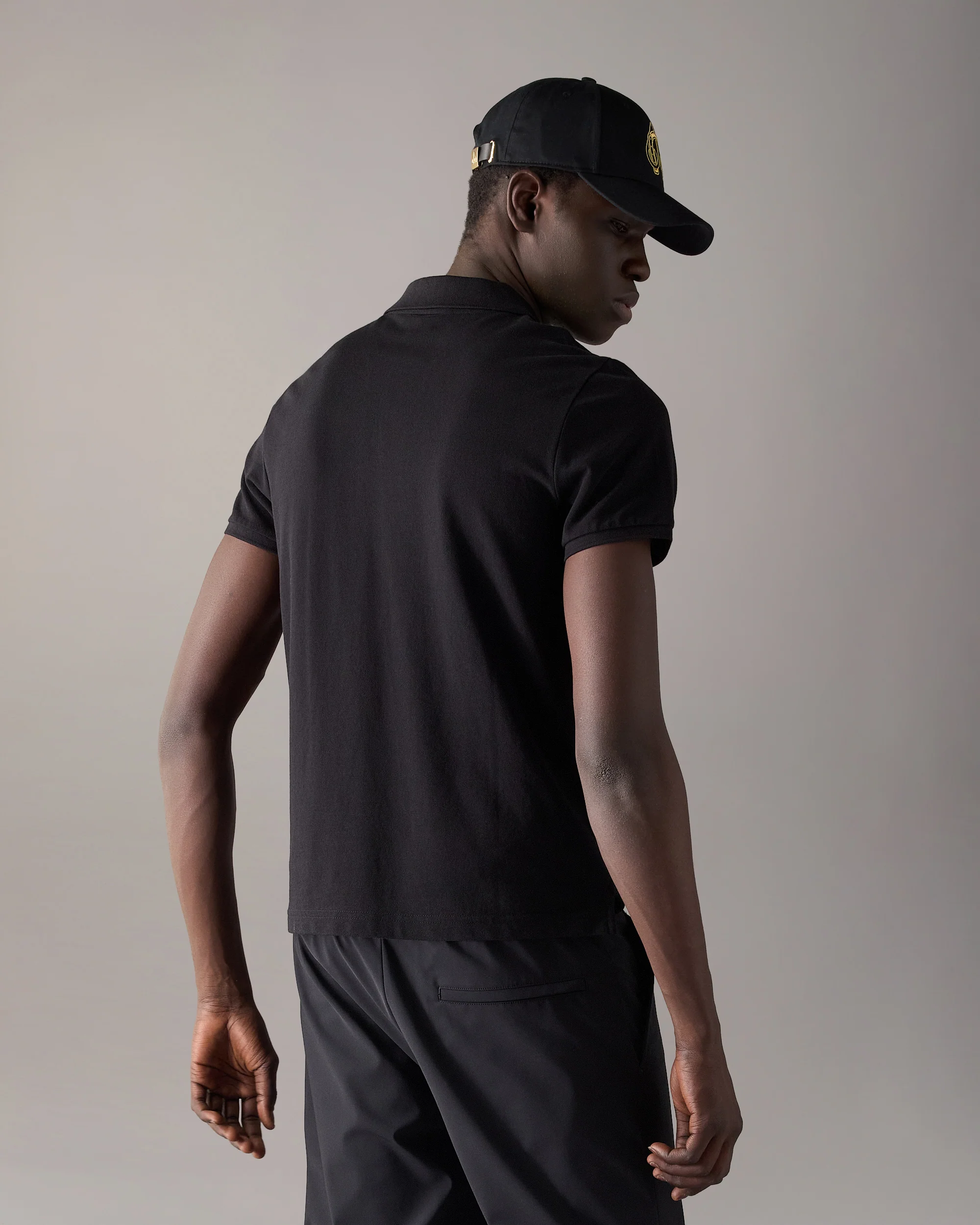 GOLD SERIES EVERETT POLO-BLACK - Image 3