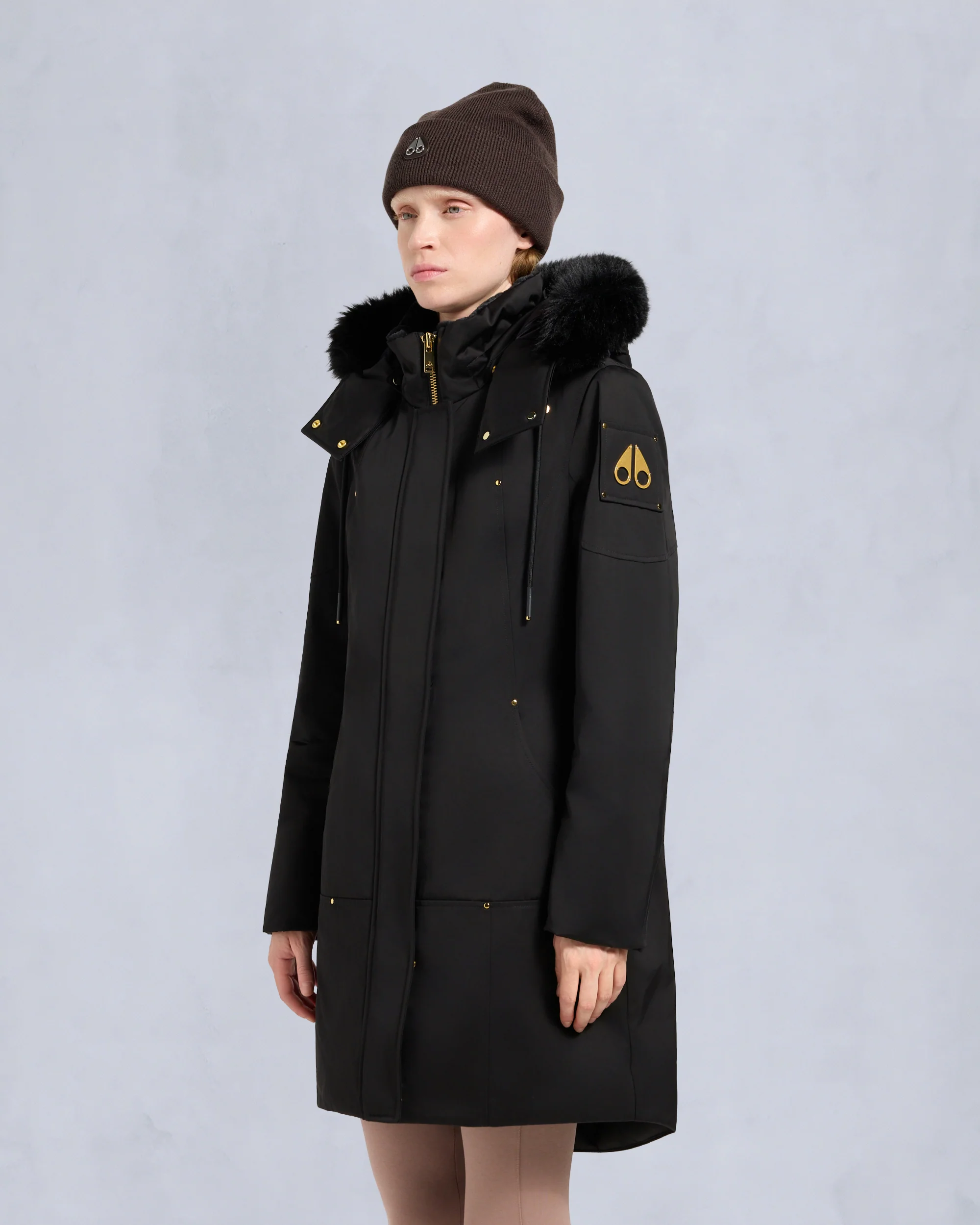 GOLD SERIES SATIN STIRLING PARKA-BLACK - Image 2