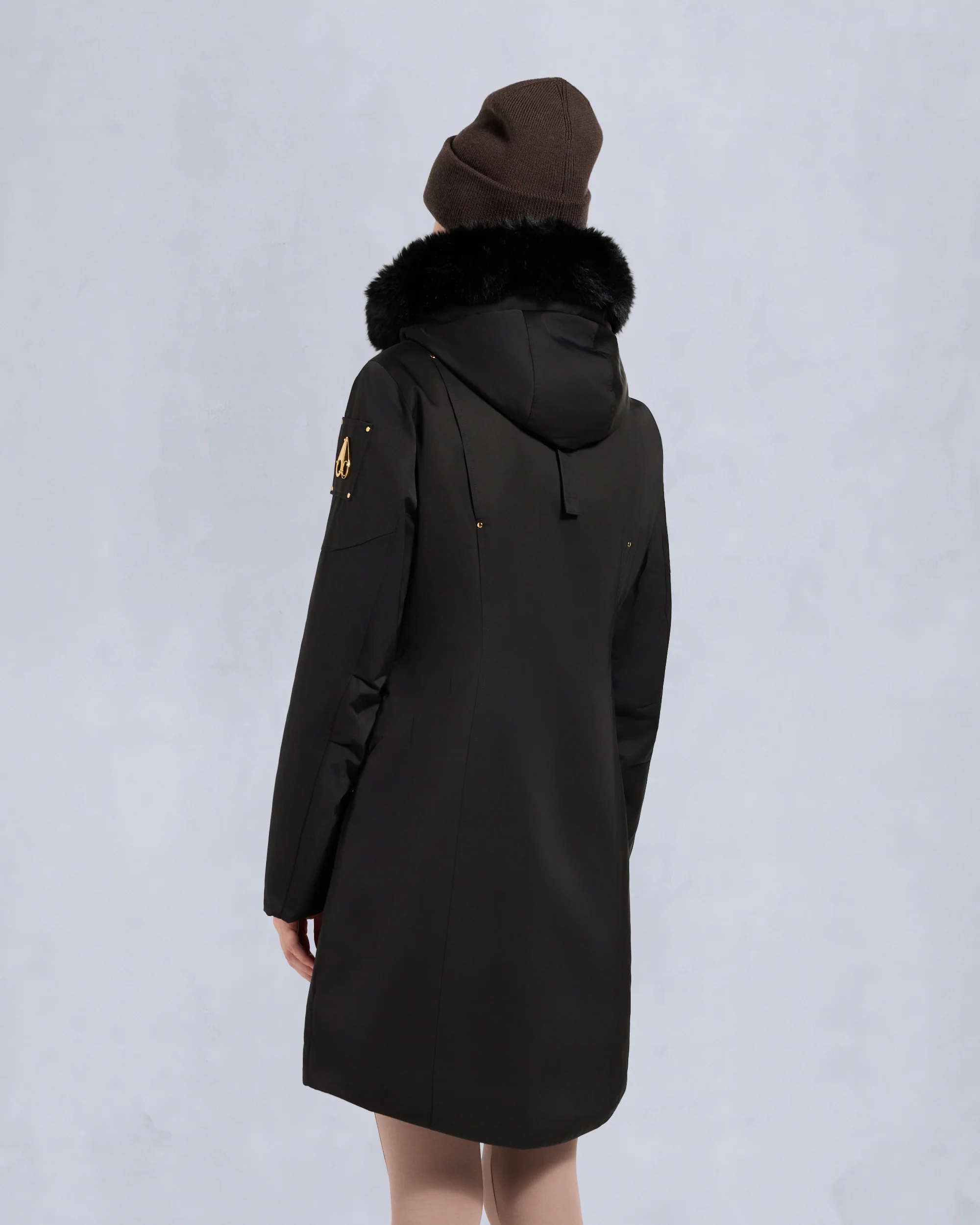 GOLD SERIES SATIN STIRLING PARKA-BLACK - Image 3