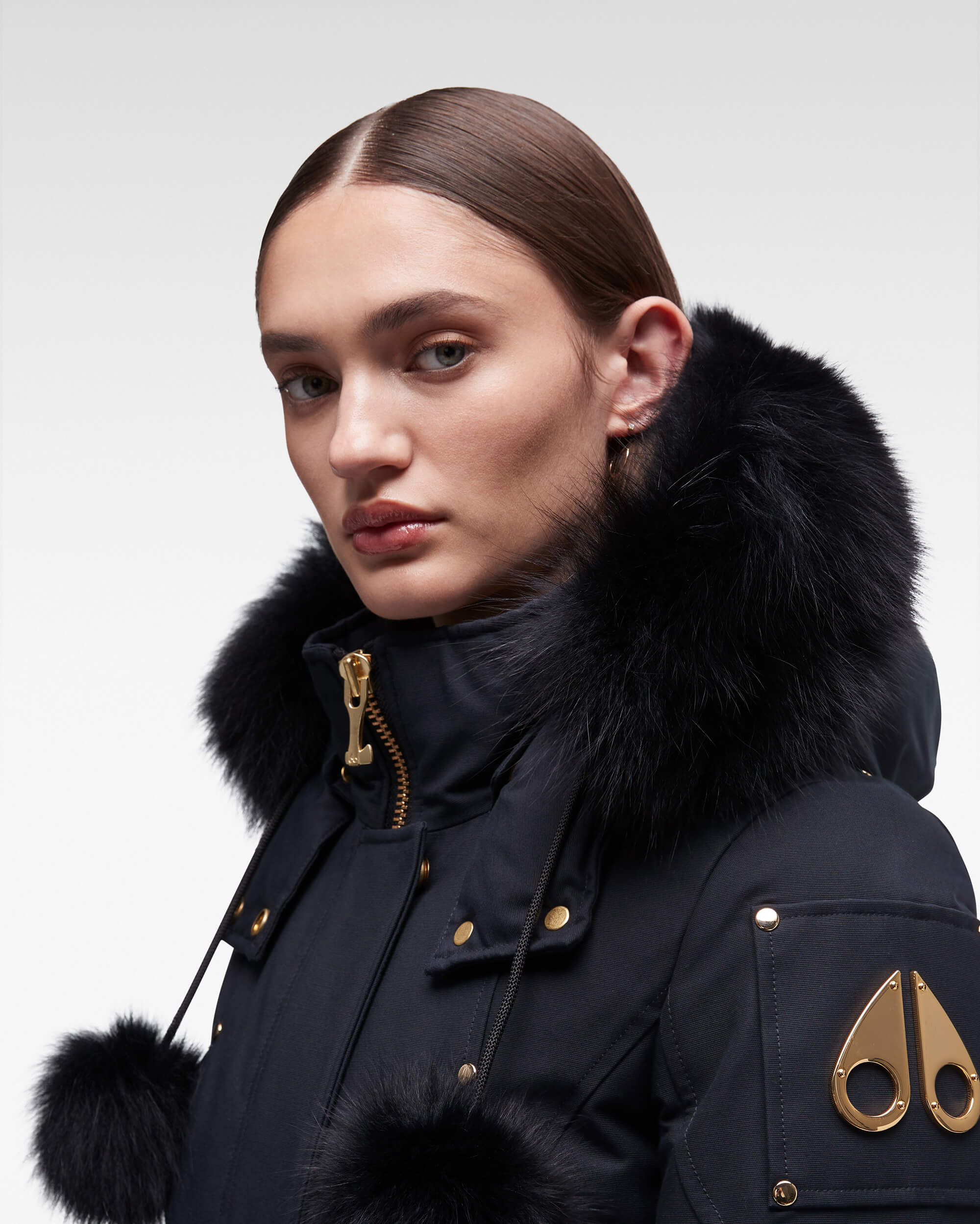 GOLD STIRLING PARKA FUR-NAVY/BLACK - Image 4
