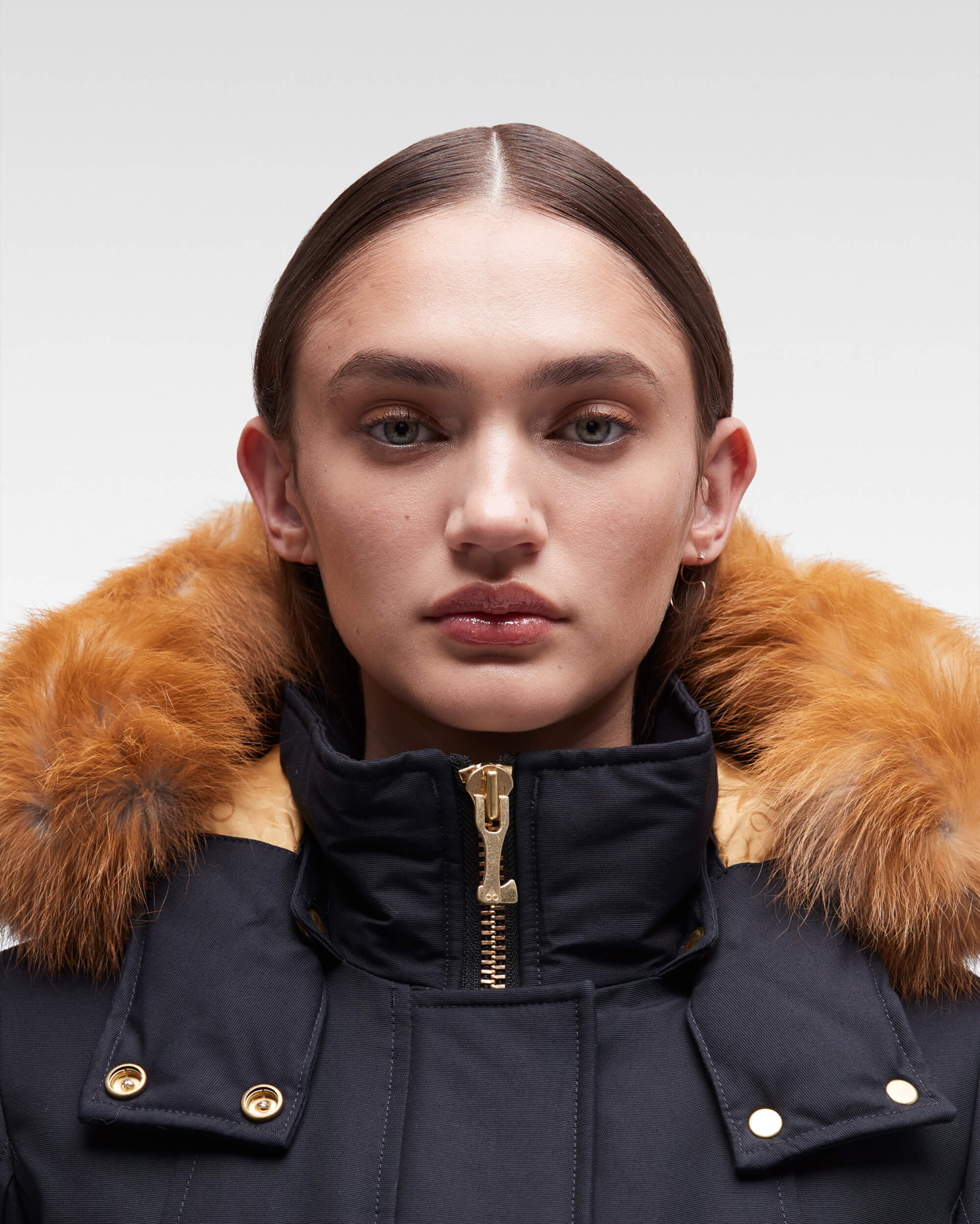 GOLD STIRLING PARKA FUR-NAVY W/GOLD - Image 5
