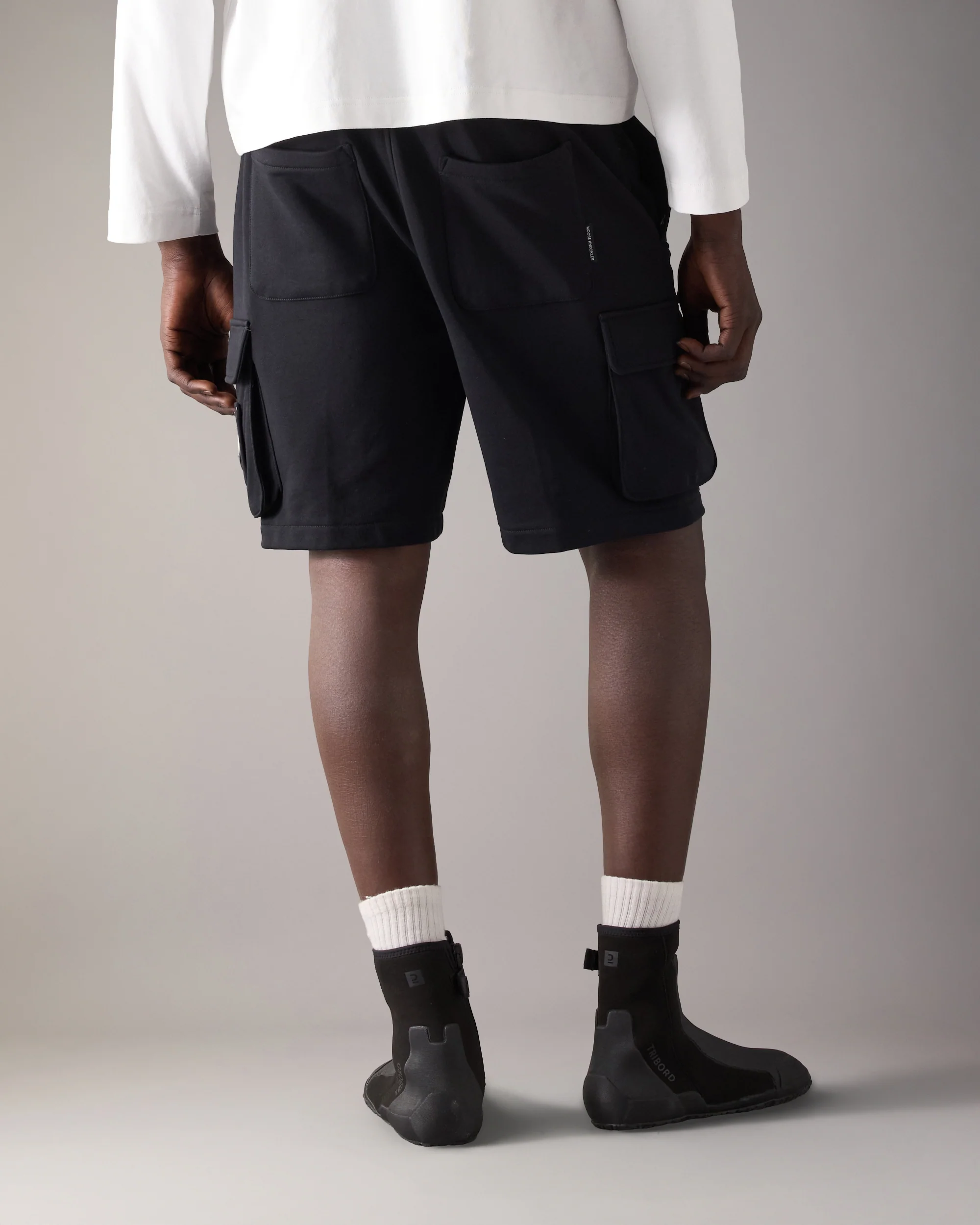 HARTSFIELD CARGO SHORTS-BLACK - Image 3