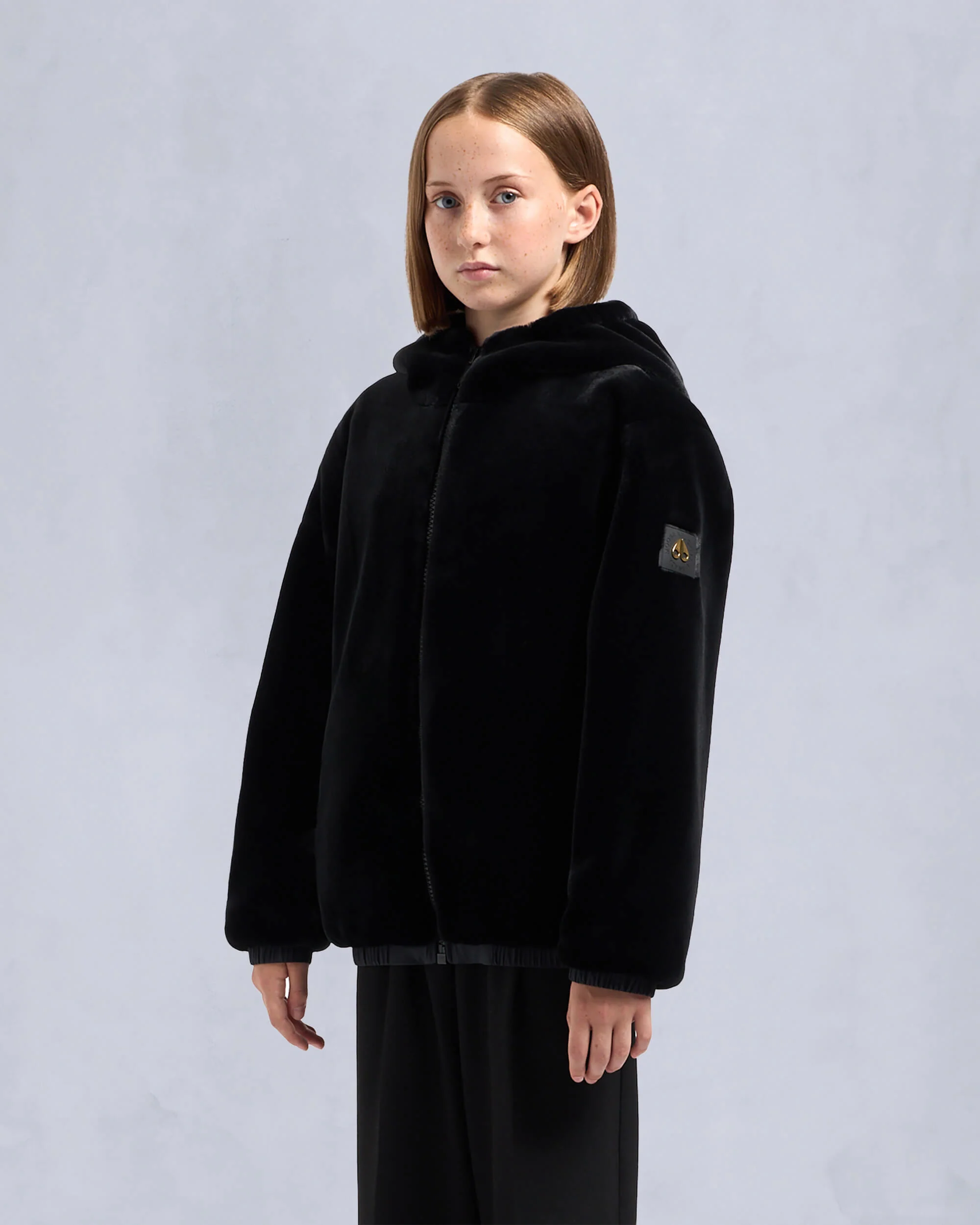 KIDS UNISEX GOLD SERIES SIMCOE REVERSIBLE BUNNY-BLACK - Image 2