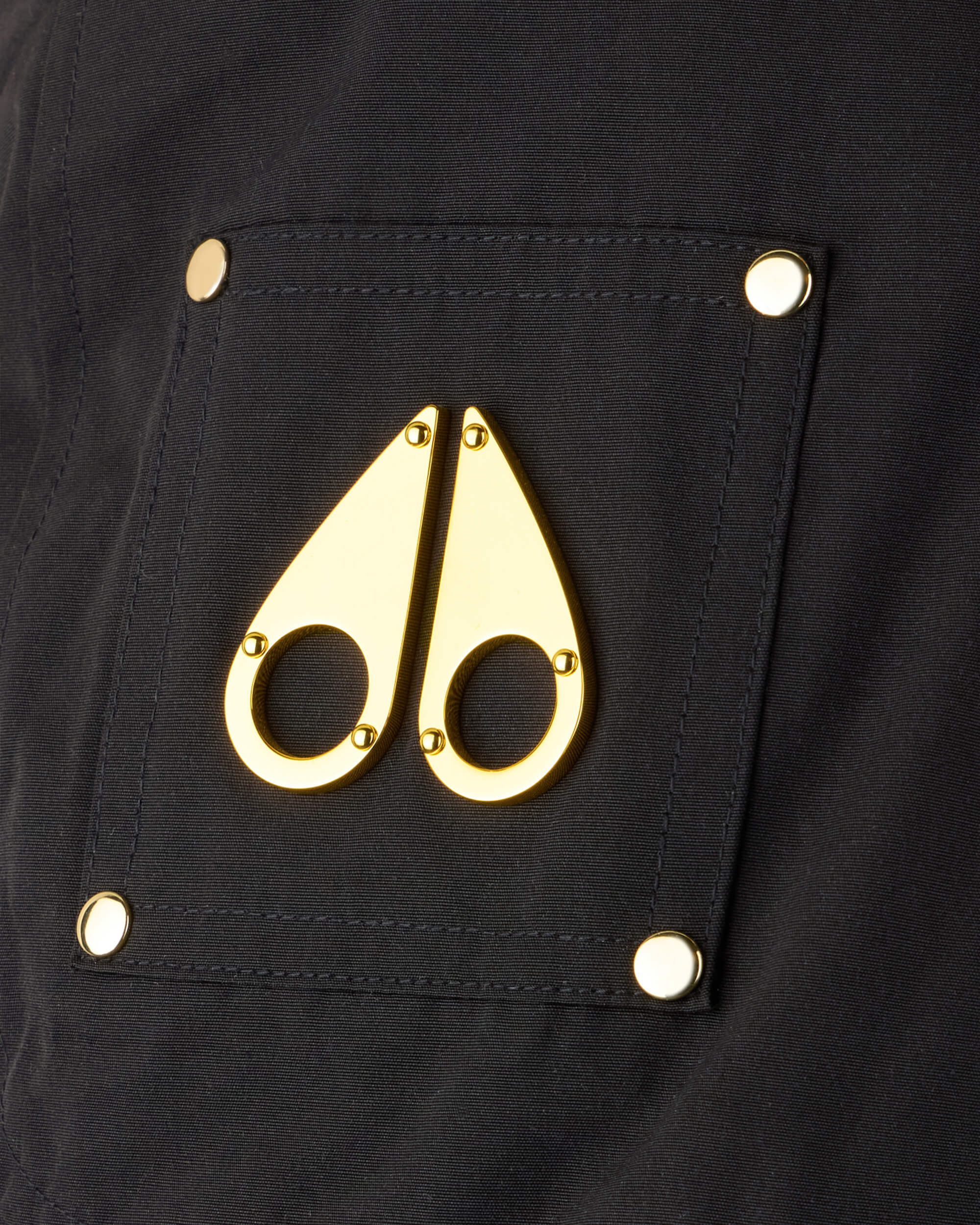 KIDS  UNISEX ORIGINAL GOLD SERIES SHEARLING TRIM BOMBER JACKET-BLACK/BLACK - Image 4