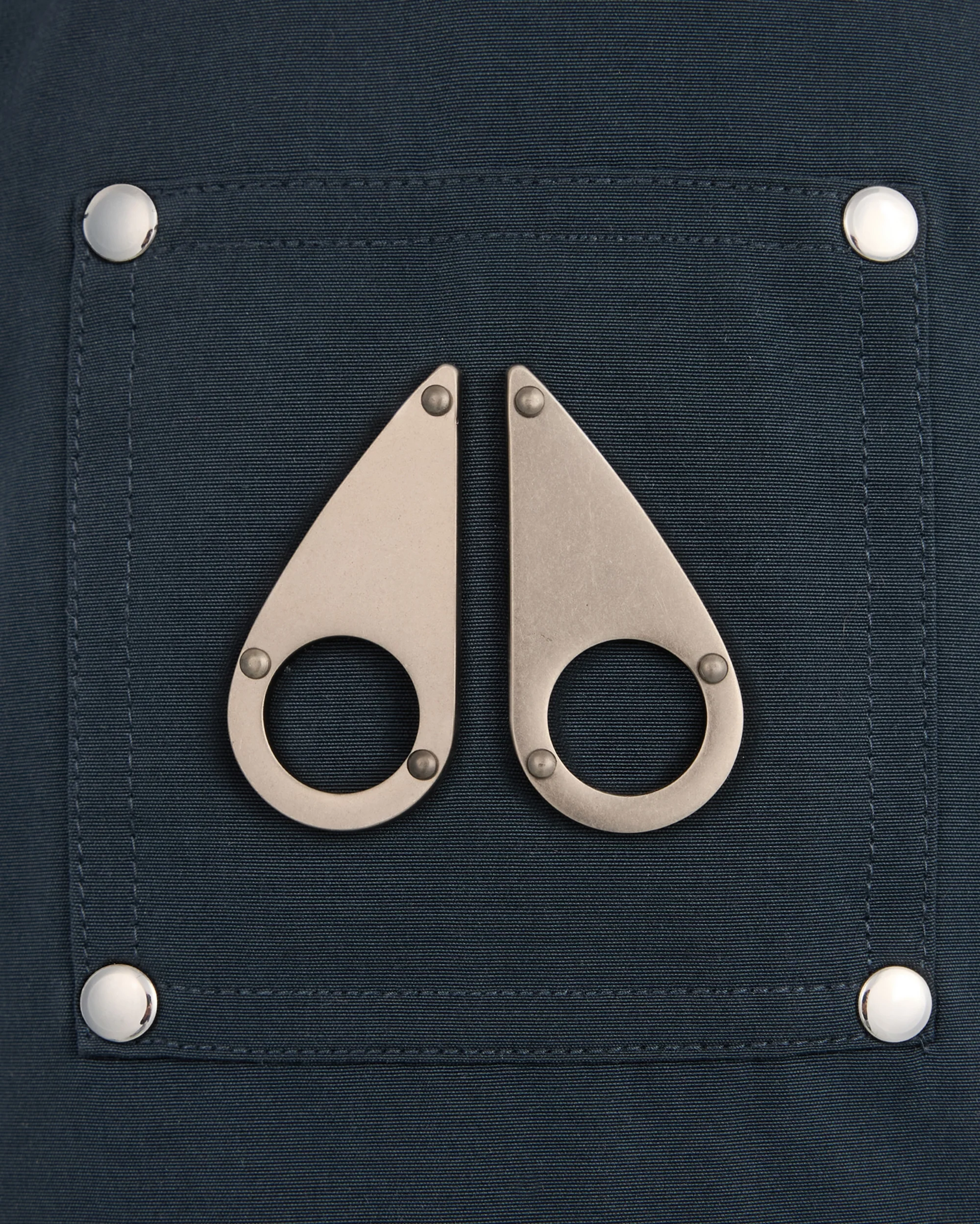 KIDS UNISEX ORIGINAL SHEARLING TRIM BOMBER -NAVY/NATURAL - Image 4