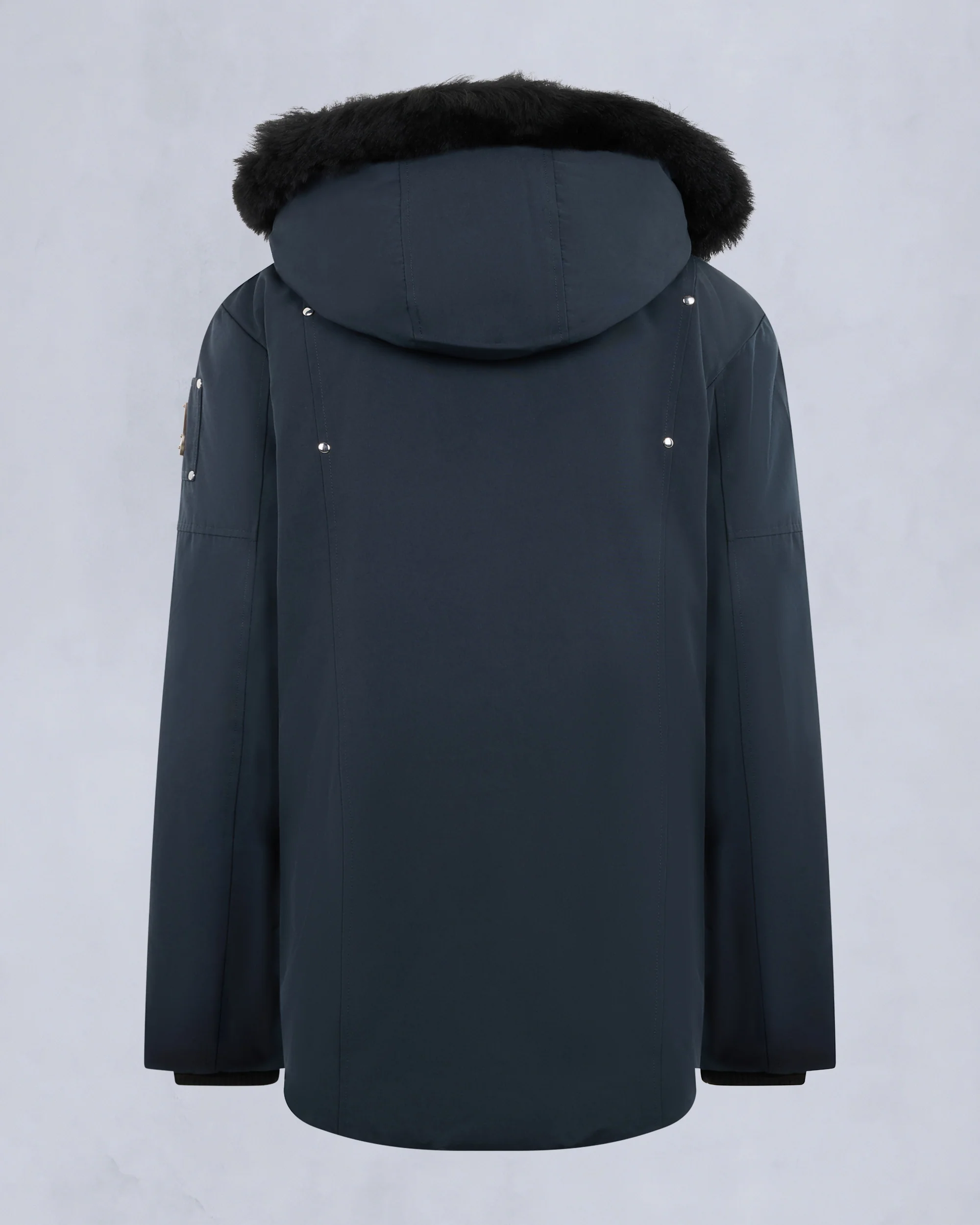 KIDS UNISEX ORIGINAL  SHEARLING TRIM PARKA-NAVY/BLACK - Image 5