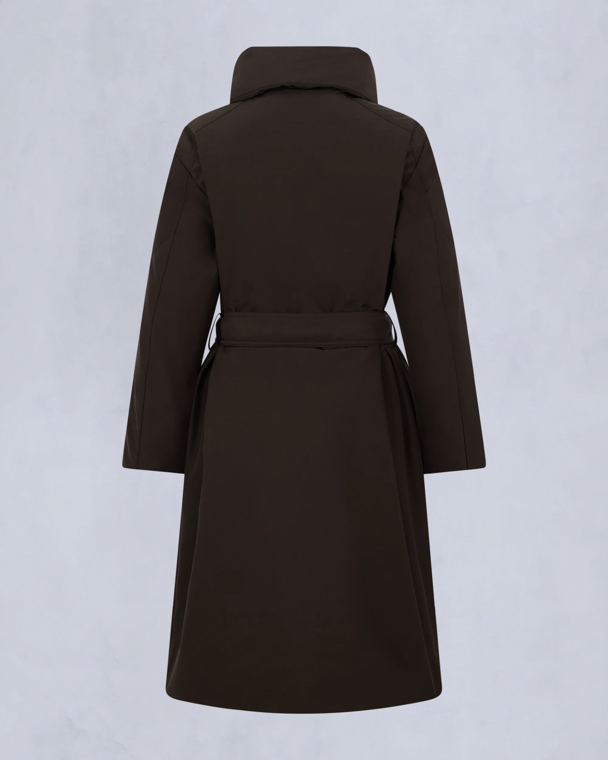 LONDSDALE LONG WRAP JACKET-ESPRESSO - Image 5