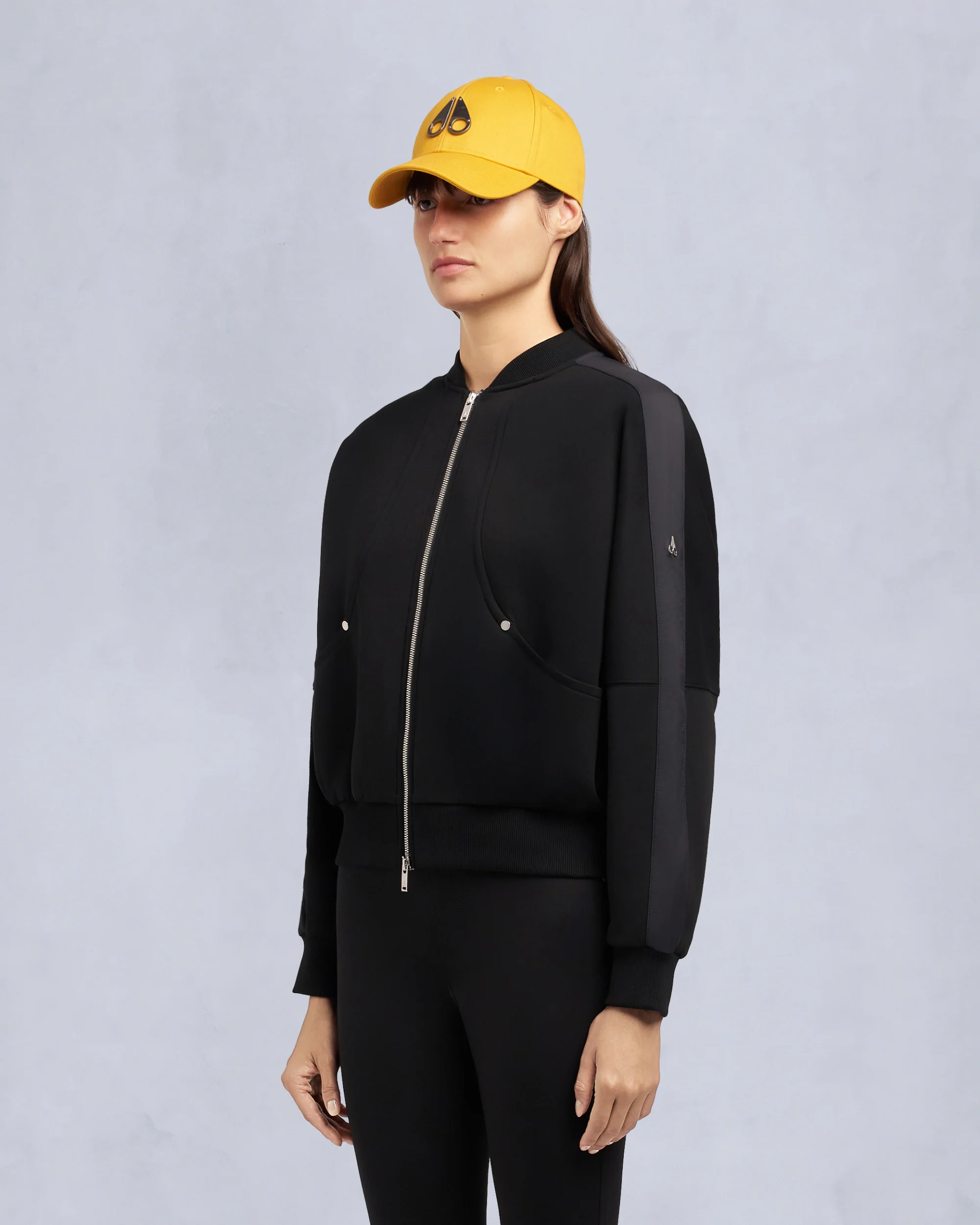 MIX MEDIA BOMBER JACKET-BLACK - Image 2