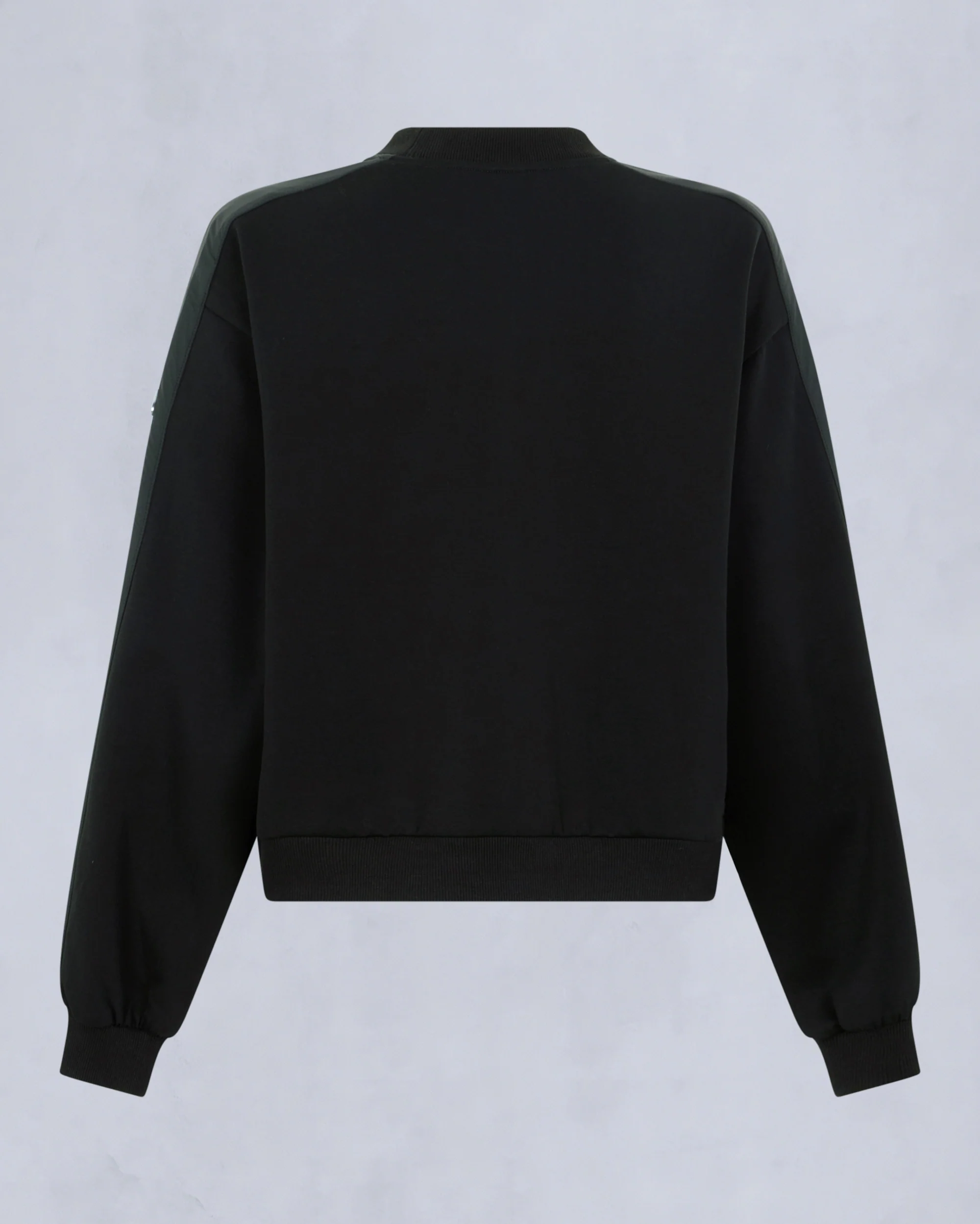 MIX MEDIA CREWNECK SWEATSHIRT-BLACK - Image 5