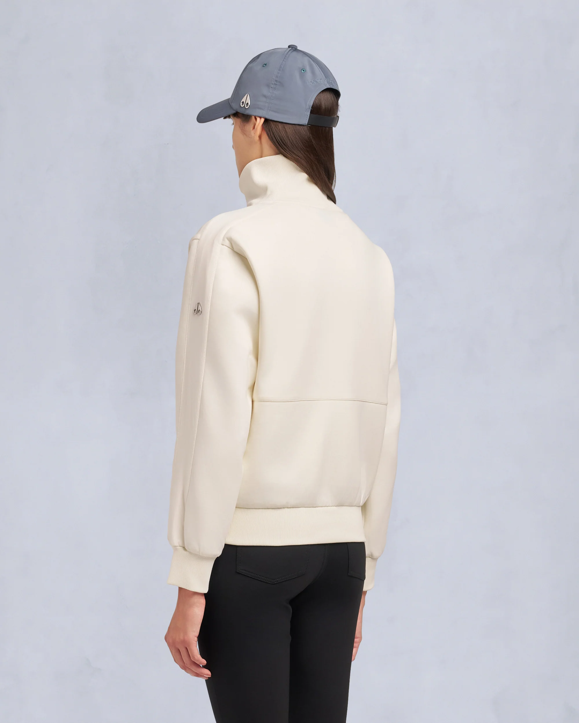 MIX MEDIA QUARTER ZIP SWEATER-PLASTER - Image 3