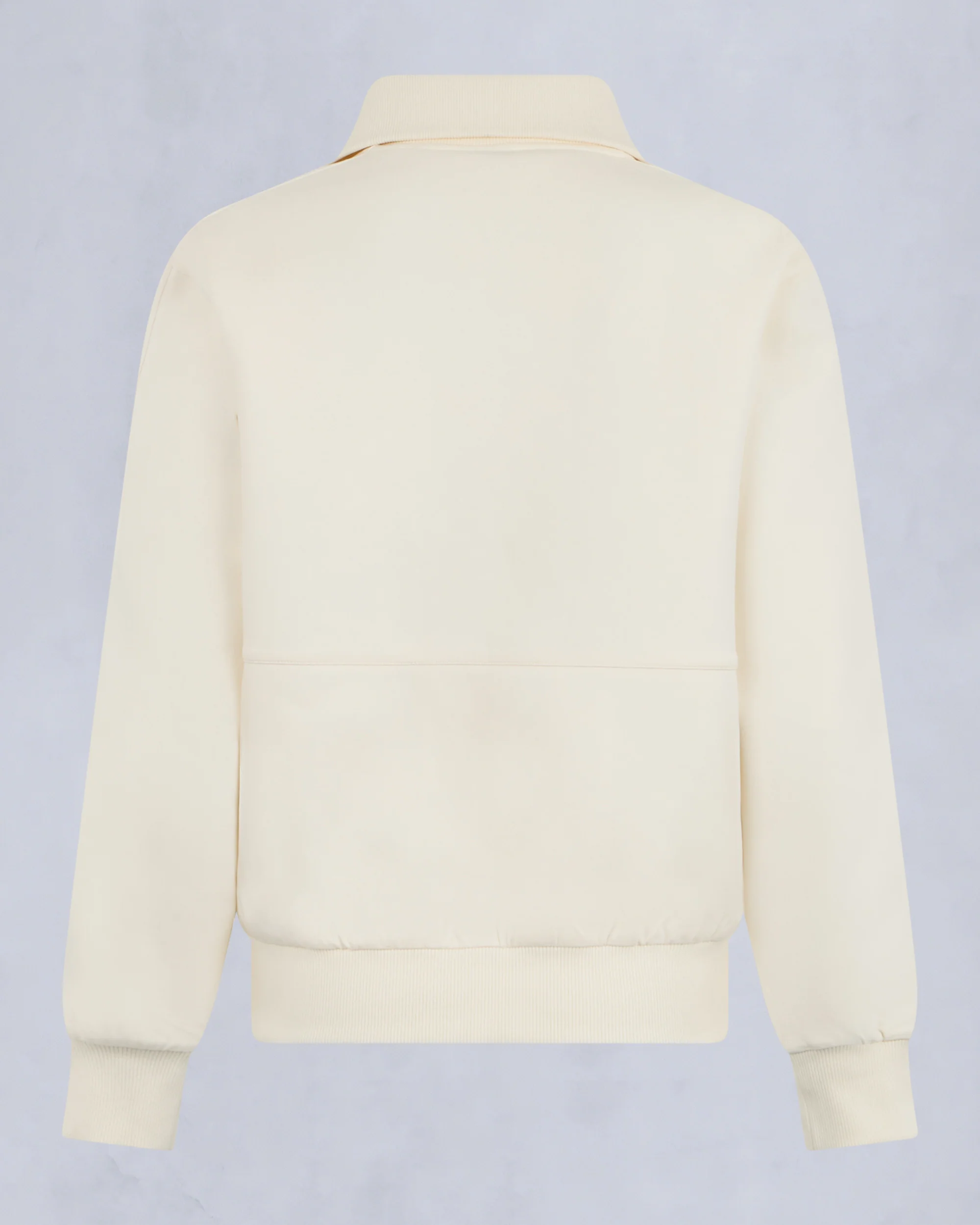 MIX MEDIA QUARTER ZIP SWEATER-PLASTER - Image 5