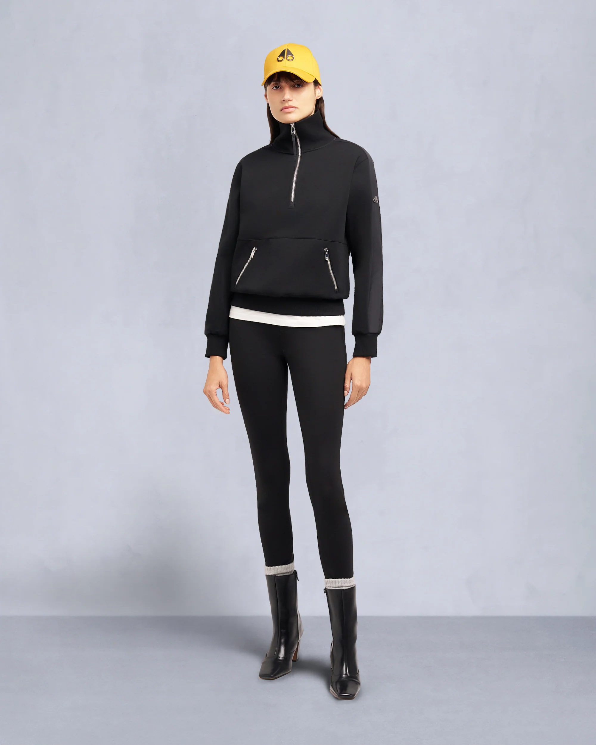 MIX MEDIA QUARTER ZIP SWEATER - Image 3