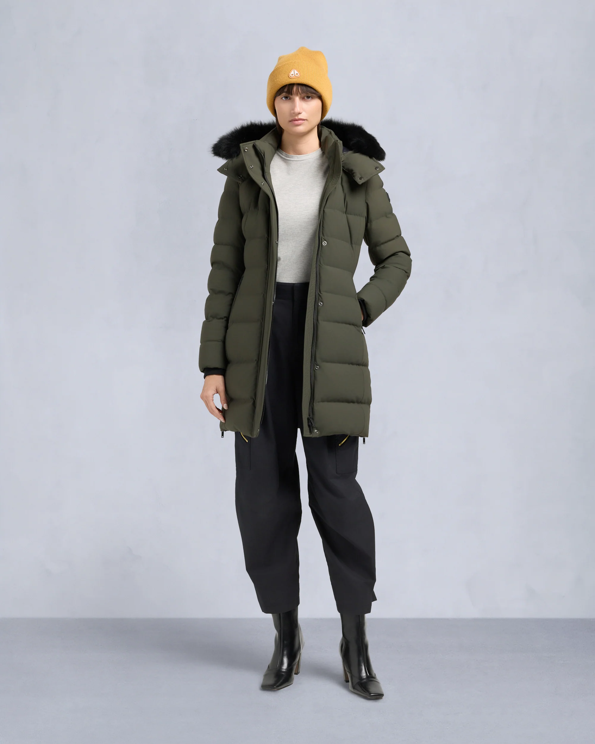 NYLUXE WATERSHED SHEARLING TRIM PARKA - Image 4