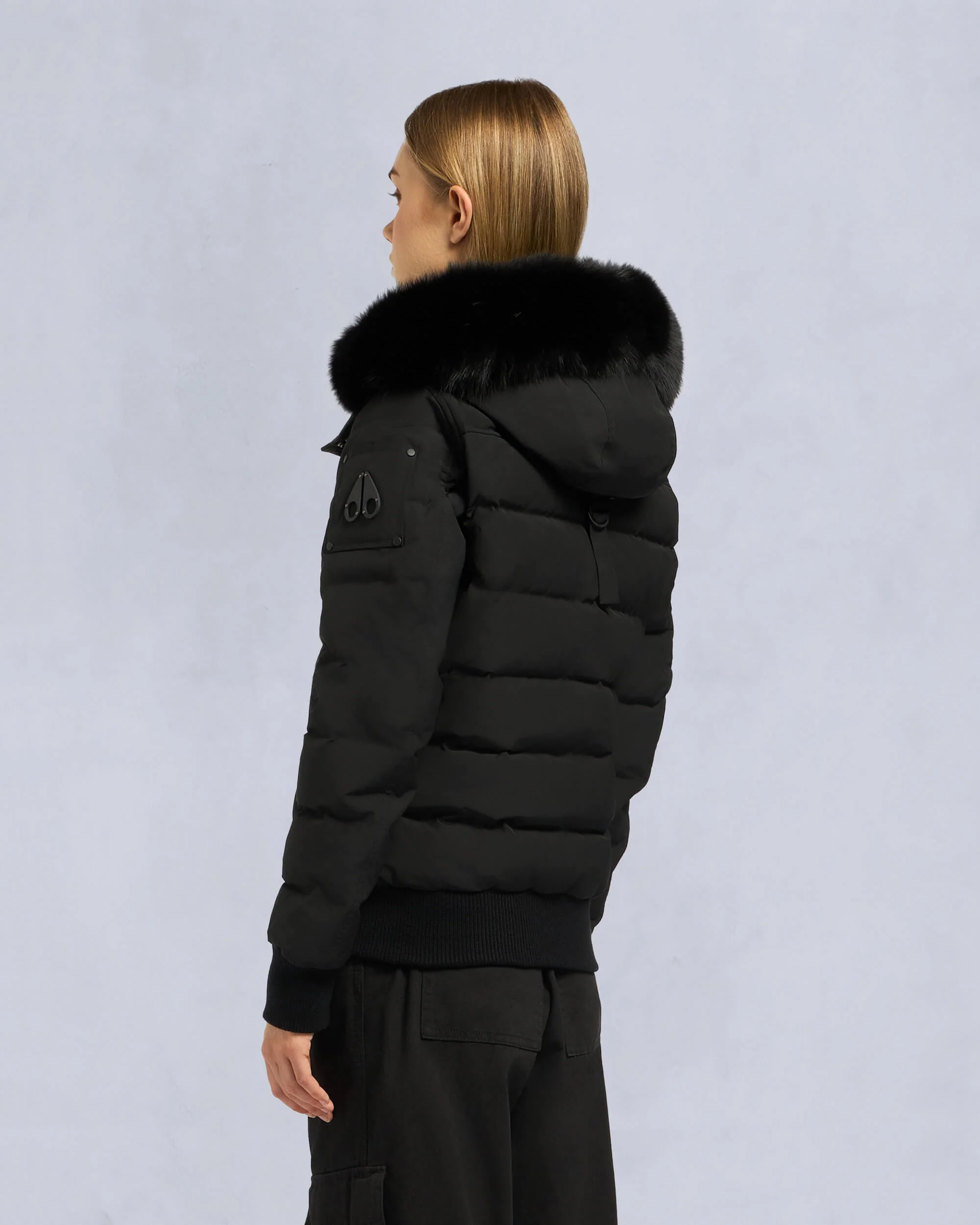 ONYX LADRIERE BOMBER-BLACKW/BLACK - Image 3