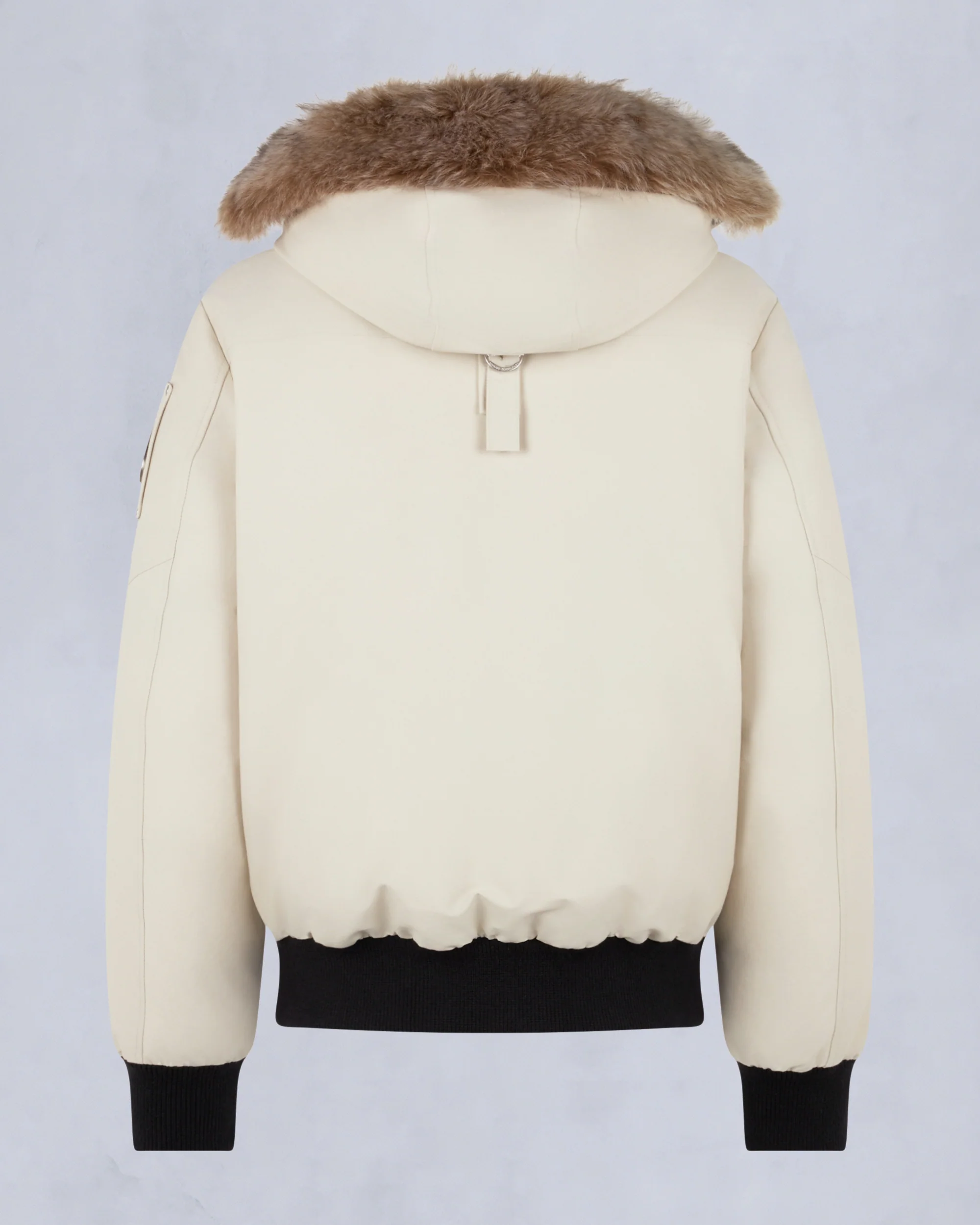 ORIGINAL BALLISTIC SHEARLING TRIM BOMBER JACKET-ALABASTER/BRONZE - Image 5