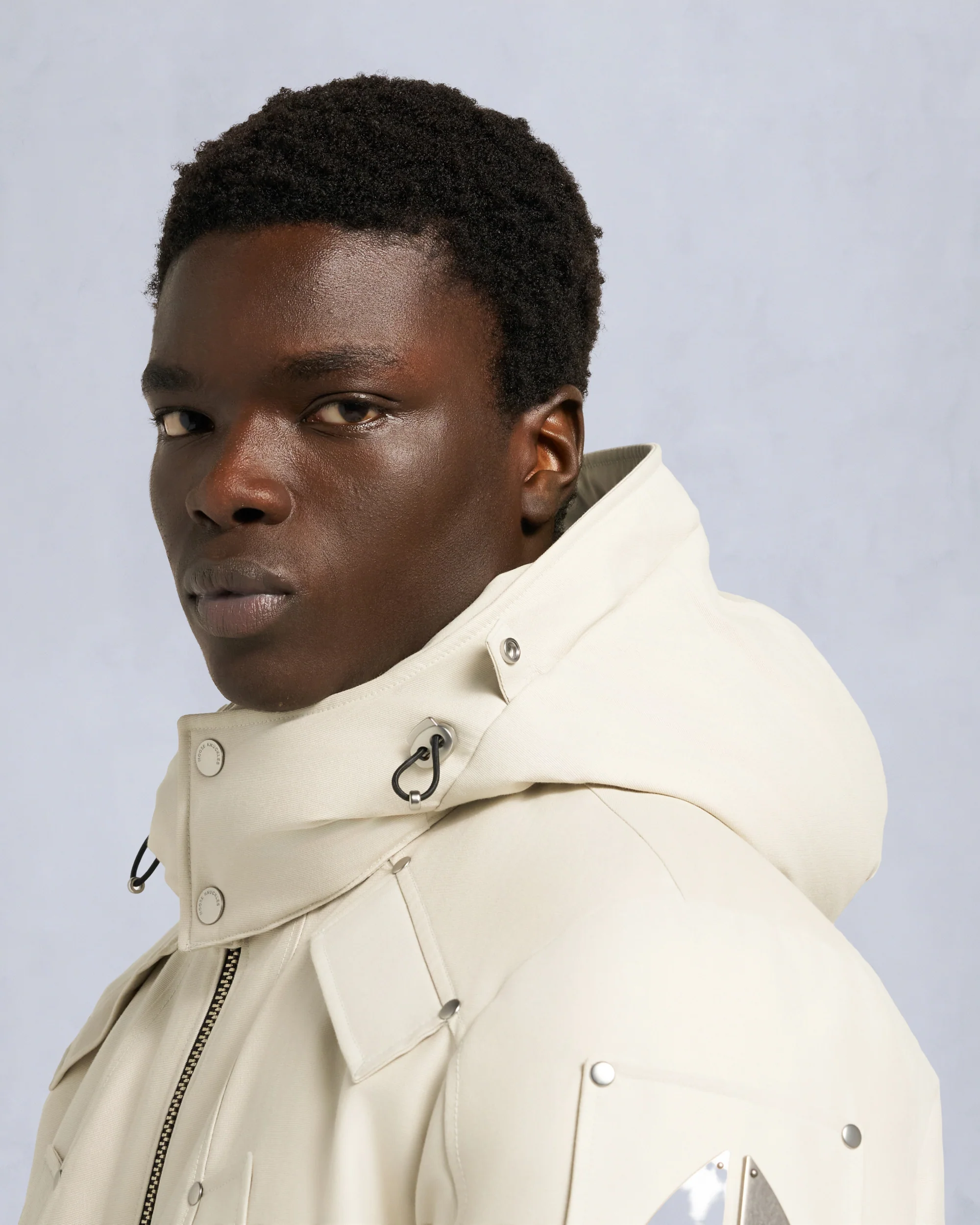 ORIGINAL BALLISTIC SHEARLING TRIM BOMBER JACKET-ALABASTER/BRONZE - Image 6