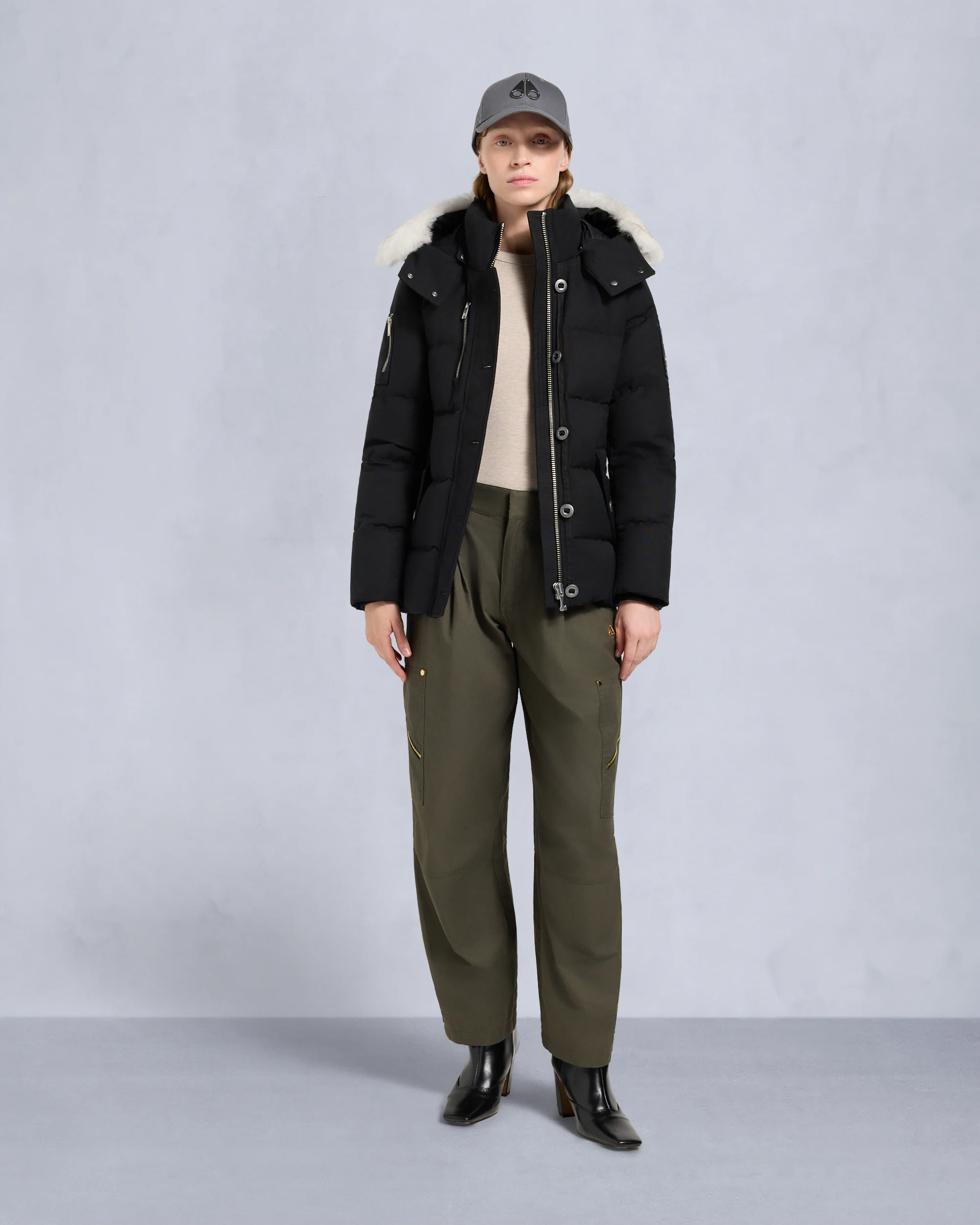 ORIGINAL SHEARLING TRIM 3Q JACKET - Image 3