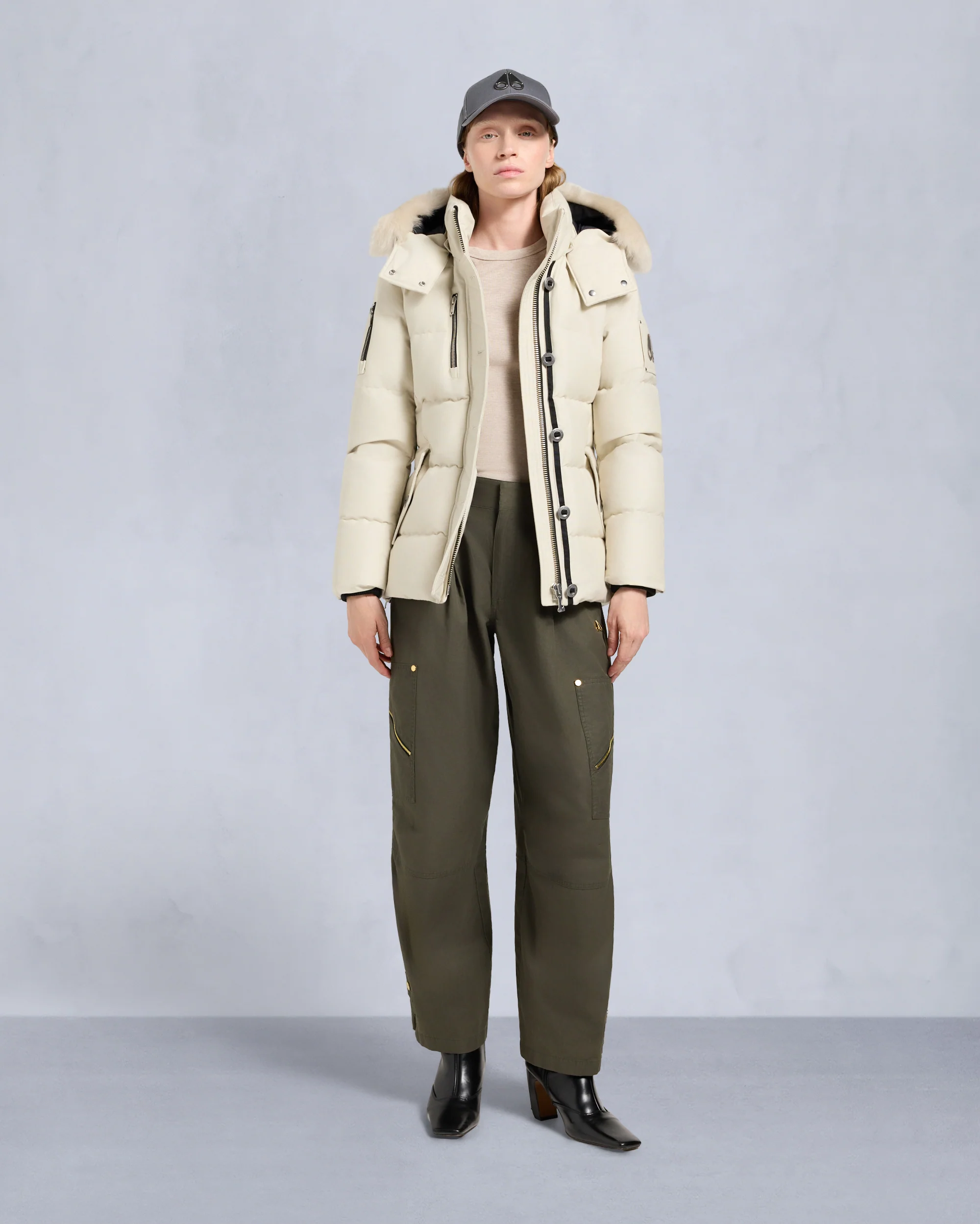 ORIGINAL SHEARLING TRIM 3Q JACKET - Image 5