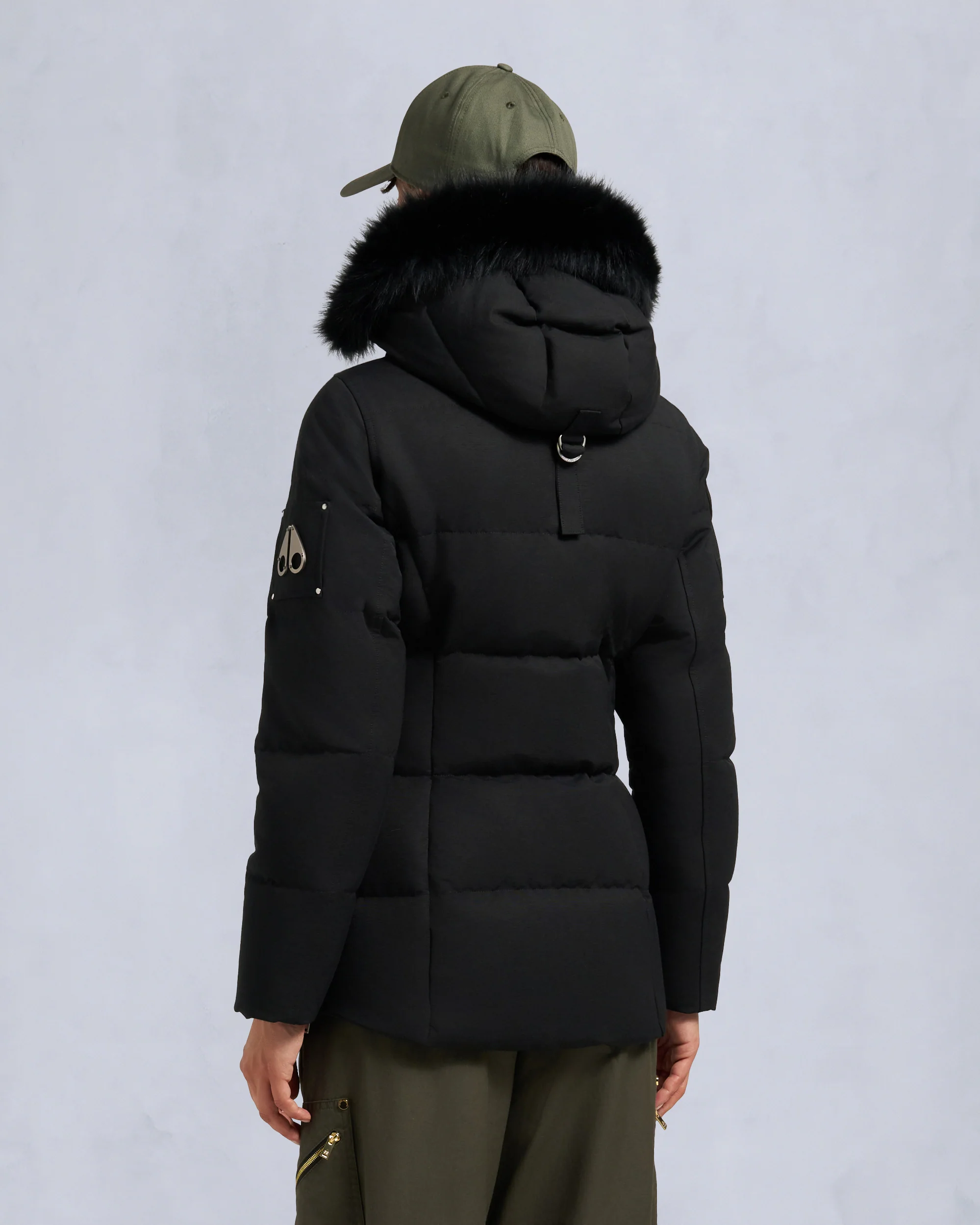 ORIGINAL SHEARLING TRIM 3Q JACKET-BLACK/BLACK - Image 3