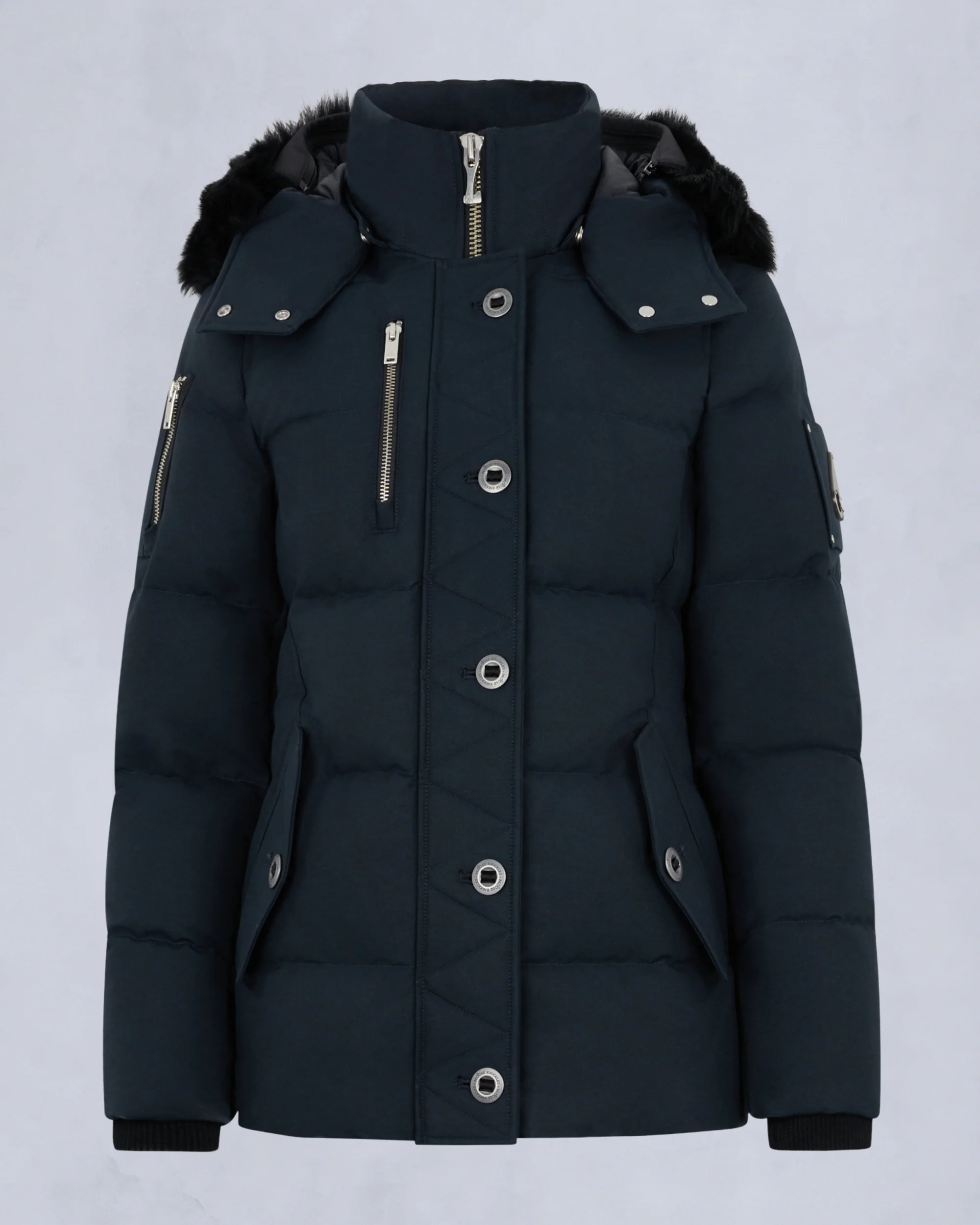 ORIGINAL SHEARLING TRIM 3Q JACKET-NAVY/BLACK - Image 7