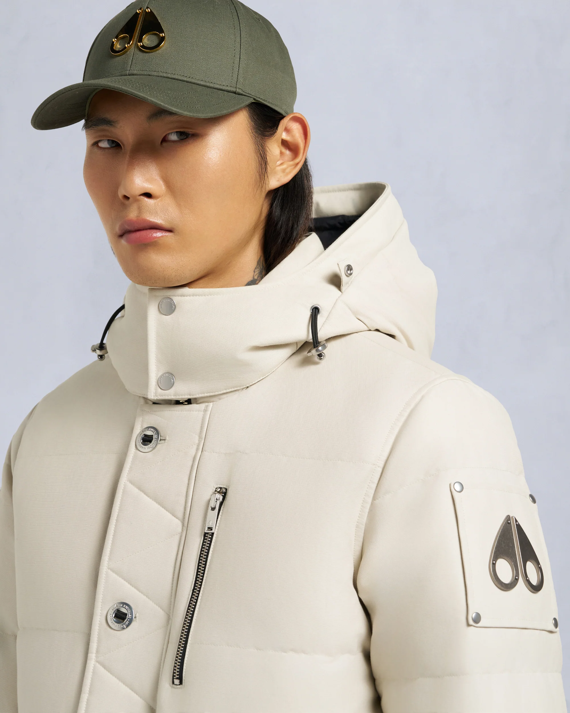 ORIGINAL SHEARLING TRIM 3Q JACKET-ALABASTER/BRONZE - Image 6