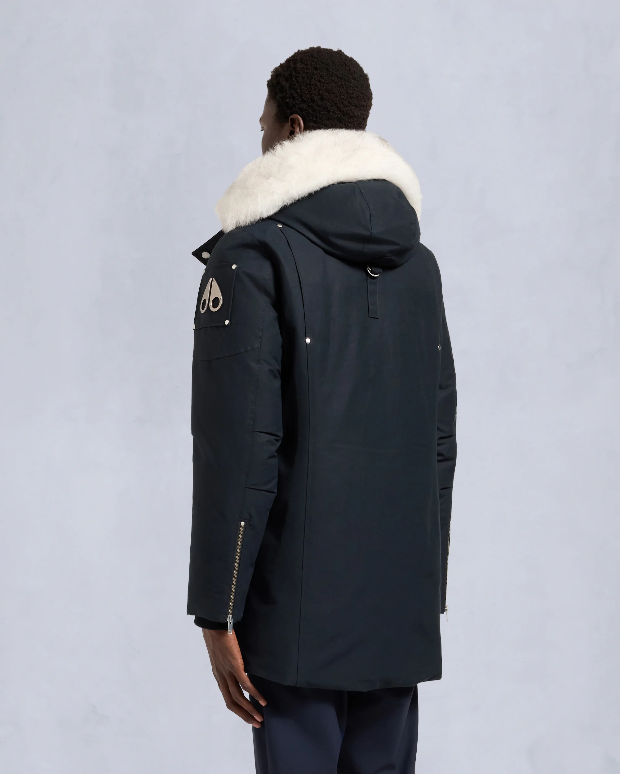 ORIGINAL SHEARLING TRIM STIRLING PARKA-NAVY/NATURAL - Image 3