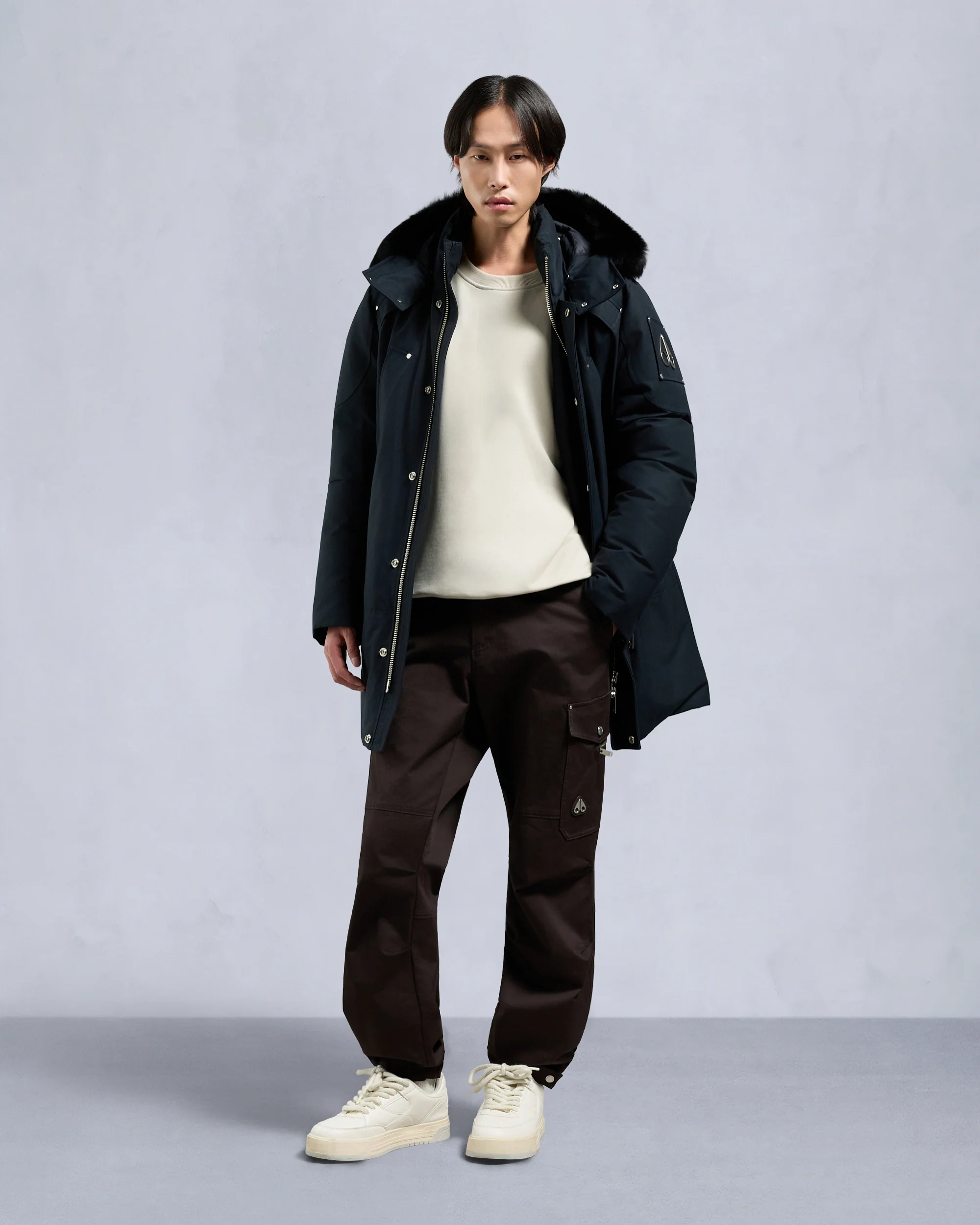 ORIGINAL SHEARLING TRIM STIRLING PARKA-NAVY/BLACK - Image 6