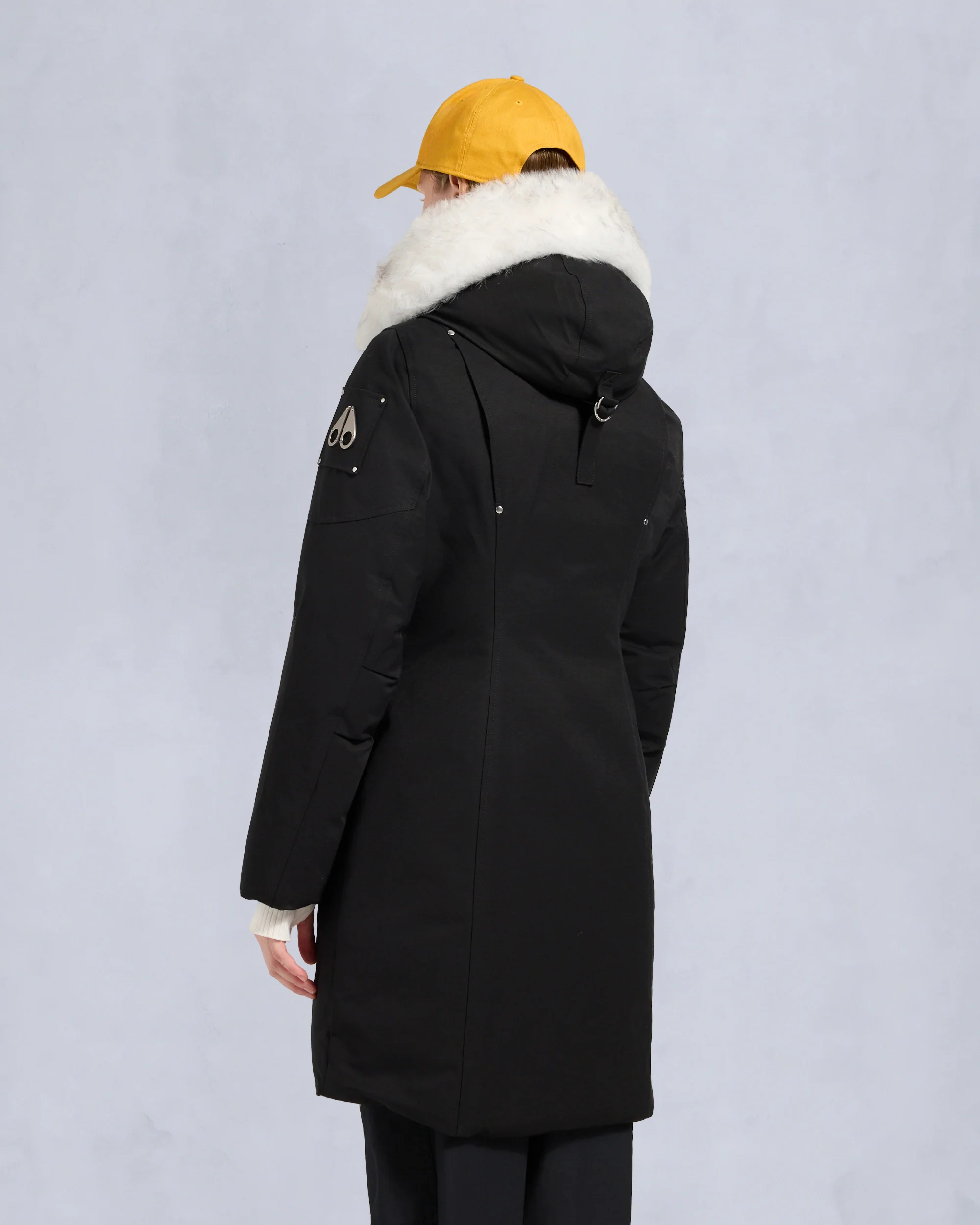 ORIGINAL STIRLING SHEARLING TRIM PARKA-BLACK/NATURAL - Image 3