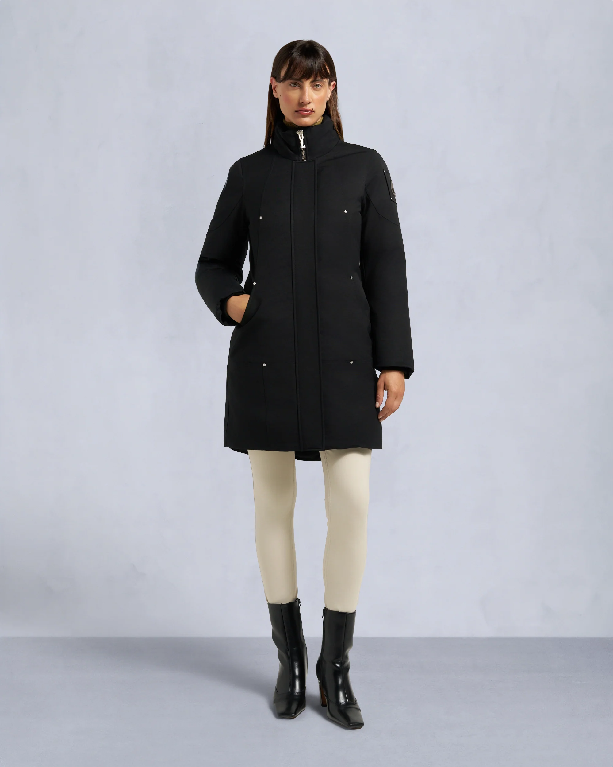 ORIGINAL STIRLING SHEARLING TRIM PARKA-BLACK/BLACK - Image 6