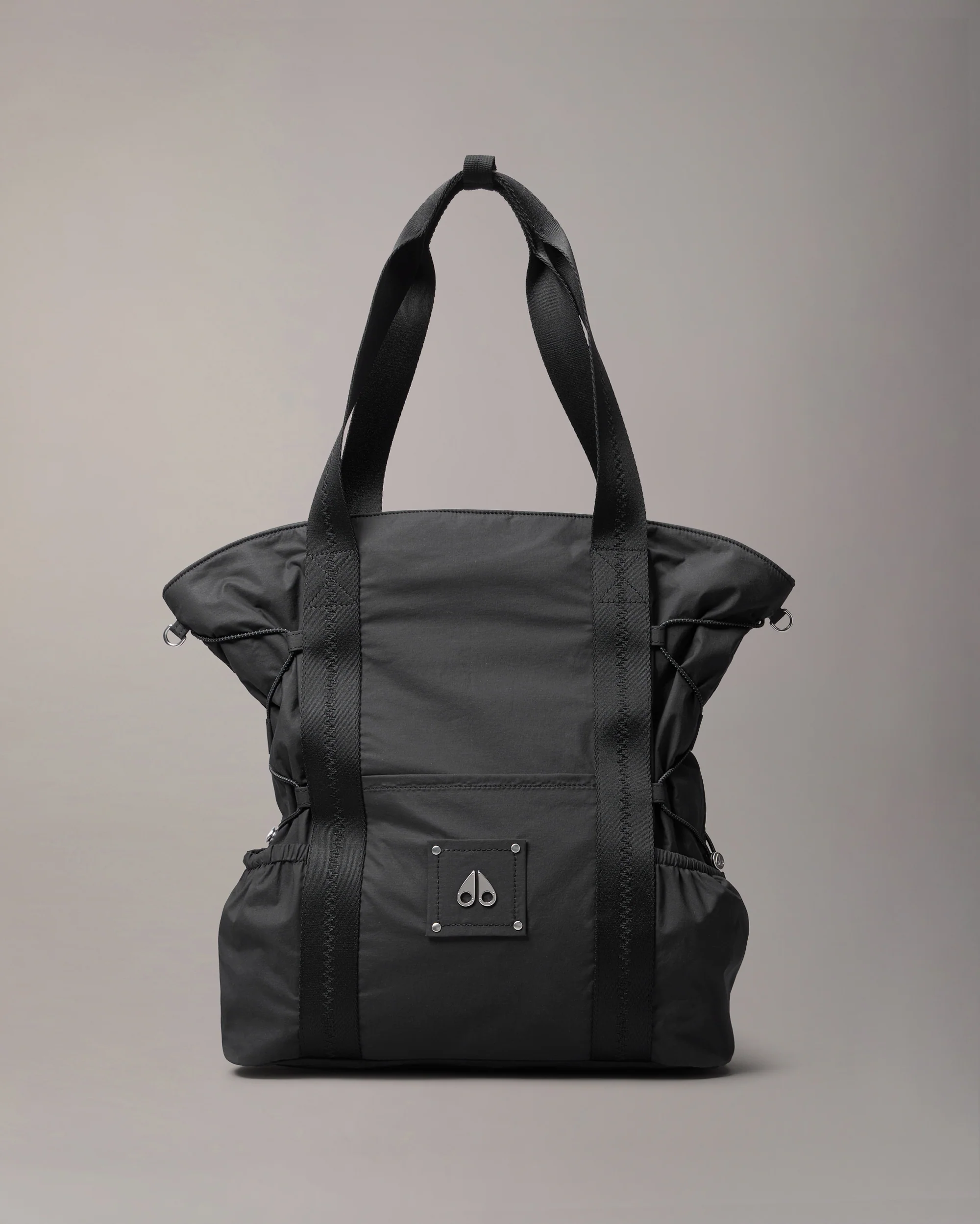 PARACHUTE TOTE BAG-BLACK/CEMENT - Image 2