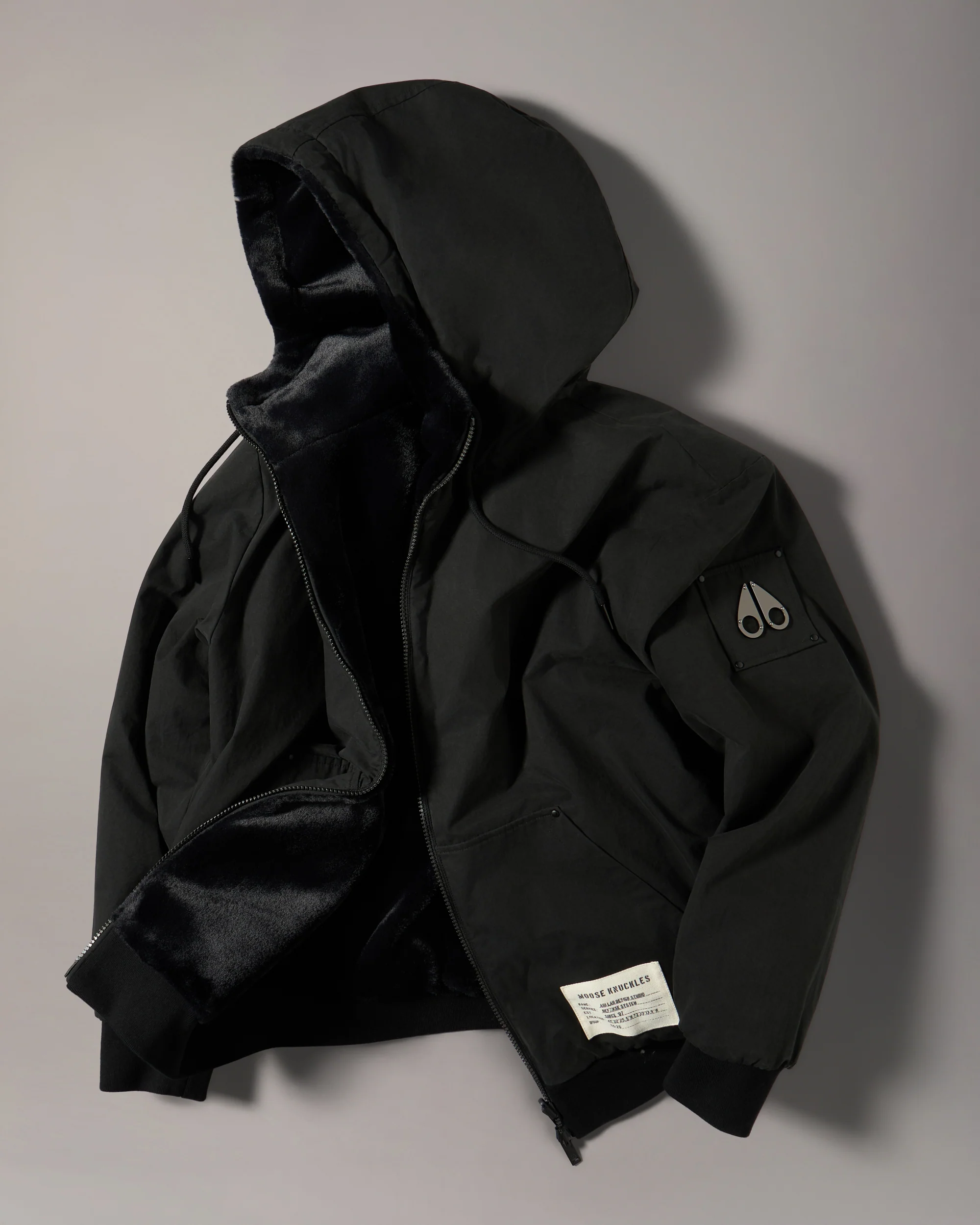 ROLAND BUNNY REVERSIBLE HOODIE-BLACK - Image 8